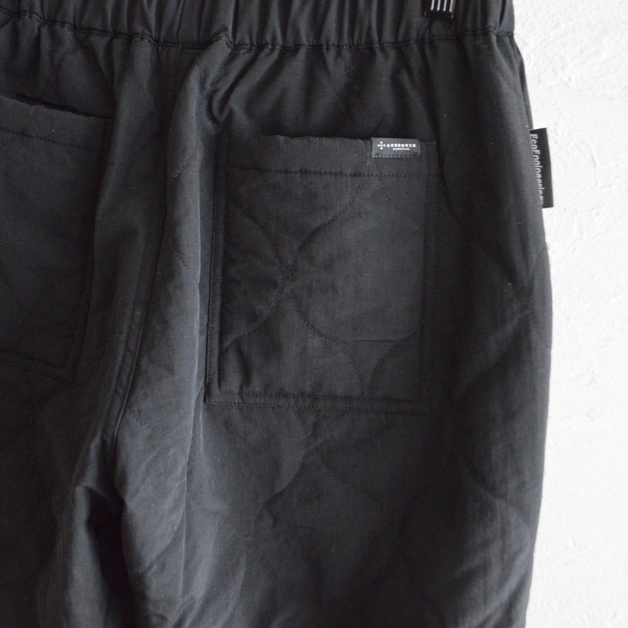 AXESQUIN アクシーズクイーン / QUILTED FATIGUE PANTS 2.0 キルティングファティーグパンツ (BLACK ブラック)