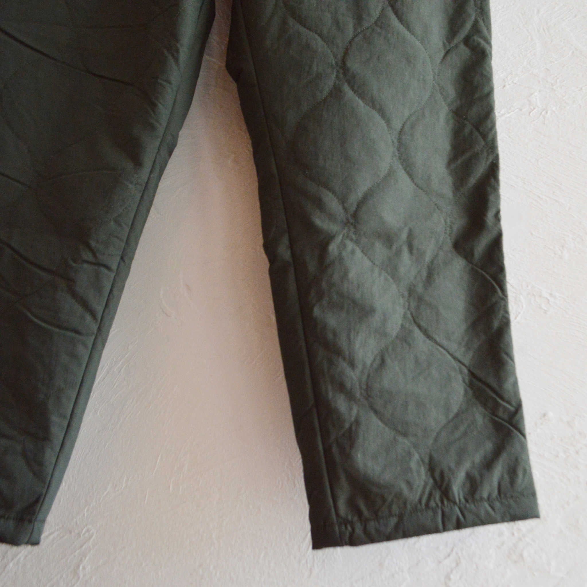 AXESQUIN アクシーズクイーン / QUILTED FATIGUE PANTS 2.0 キルティングファティーグパンツ (CONIFER コニファー)