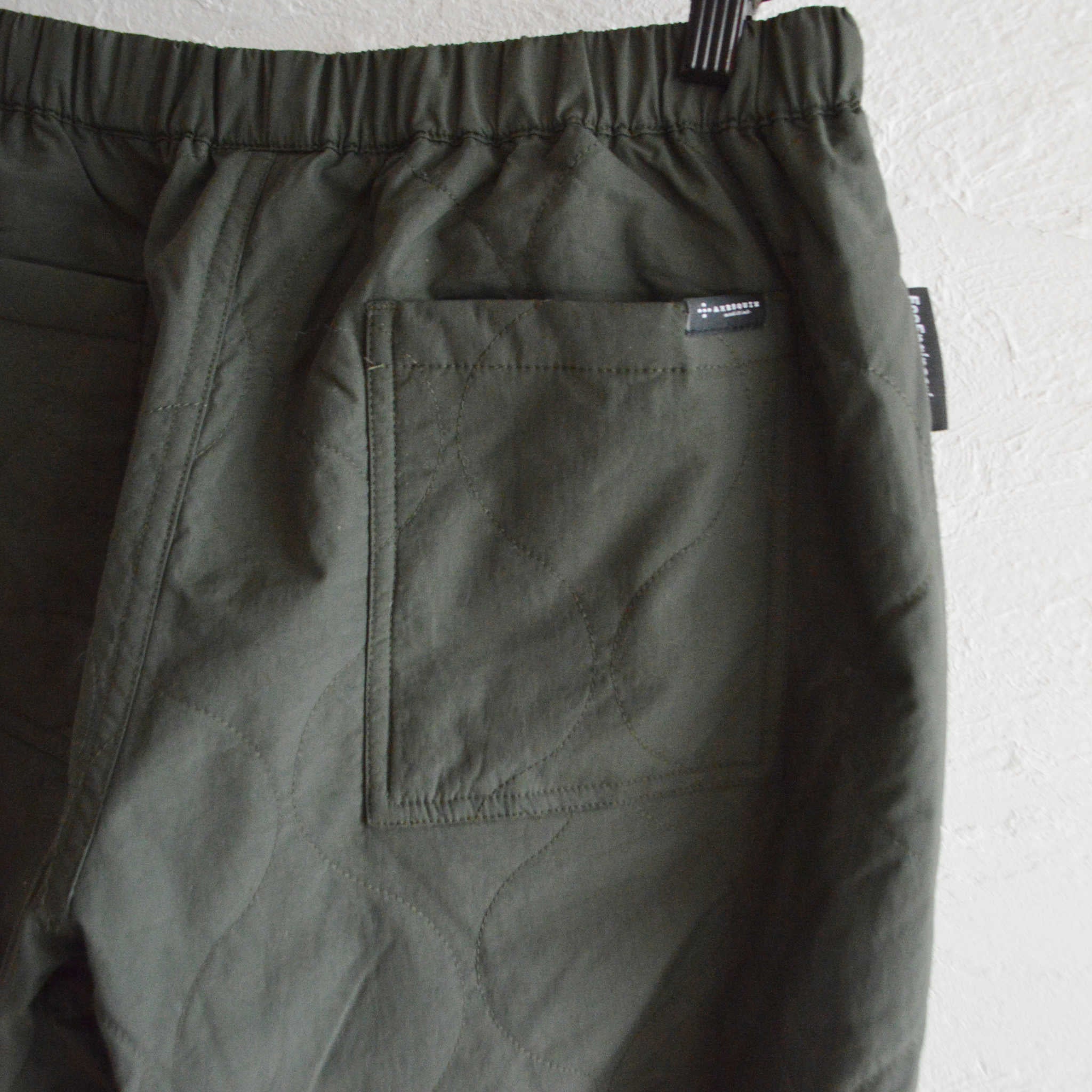 AXESQUIN アクシーズクイーン / QUILTED FATIGUE PANTS 2.0 キルティングファティーグパンツ (CONIFER コニファー)
