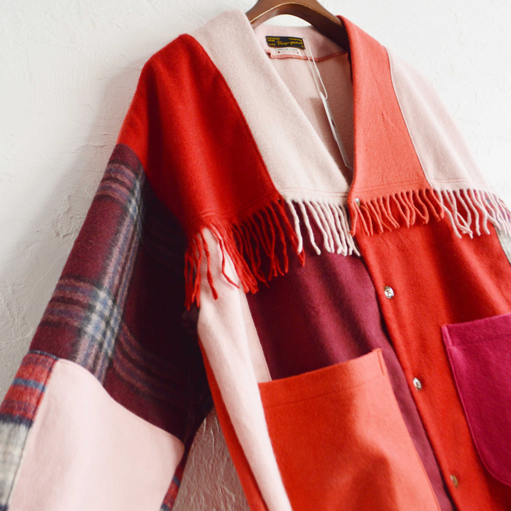 Nasngwam. ナスングワム / EDGE CARDIGAN エッジカーディガン (RED レッド)