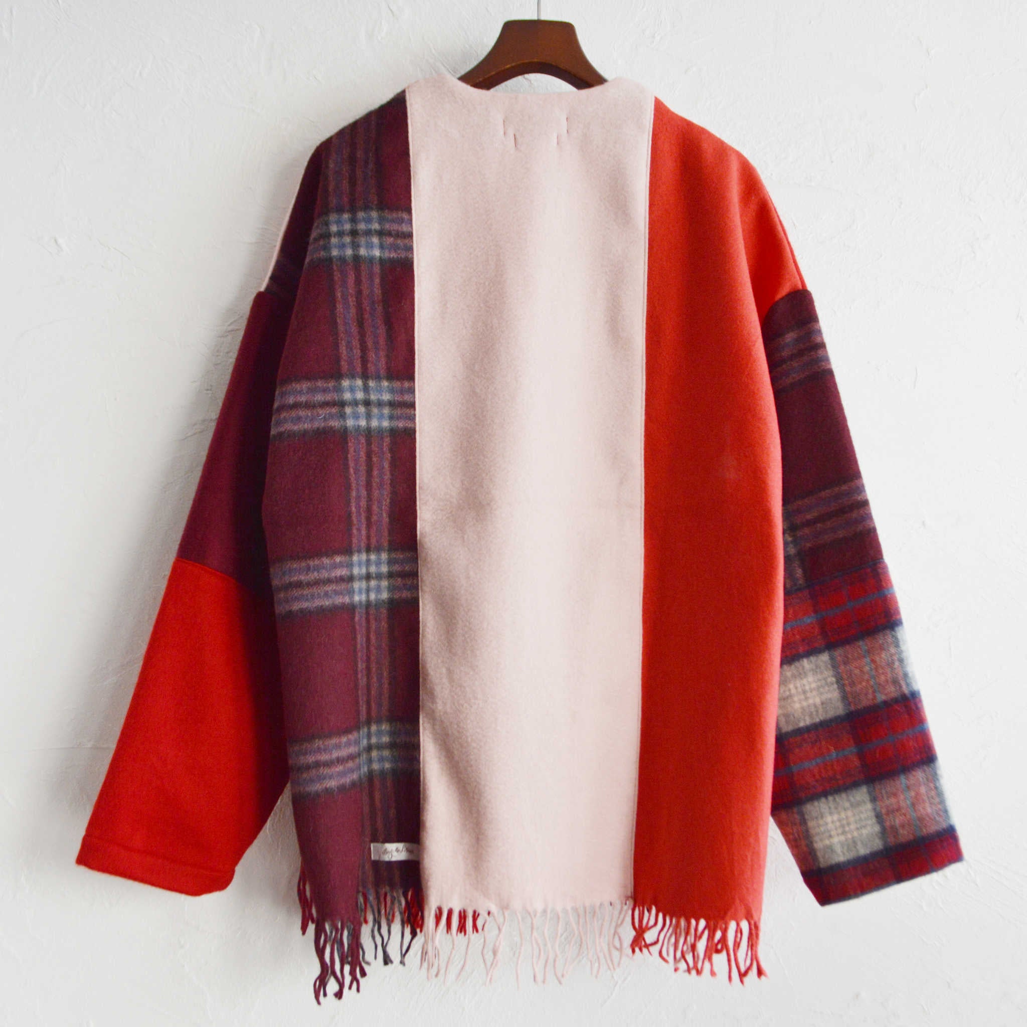 Nasngwam. ナスングワム / EDGE CARDIGAN エッジカーディガン (RED レッド)