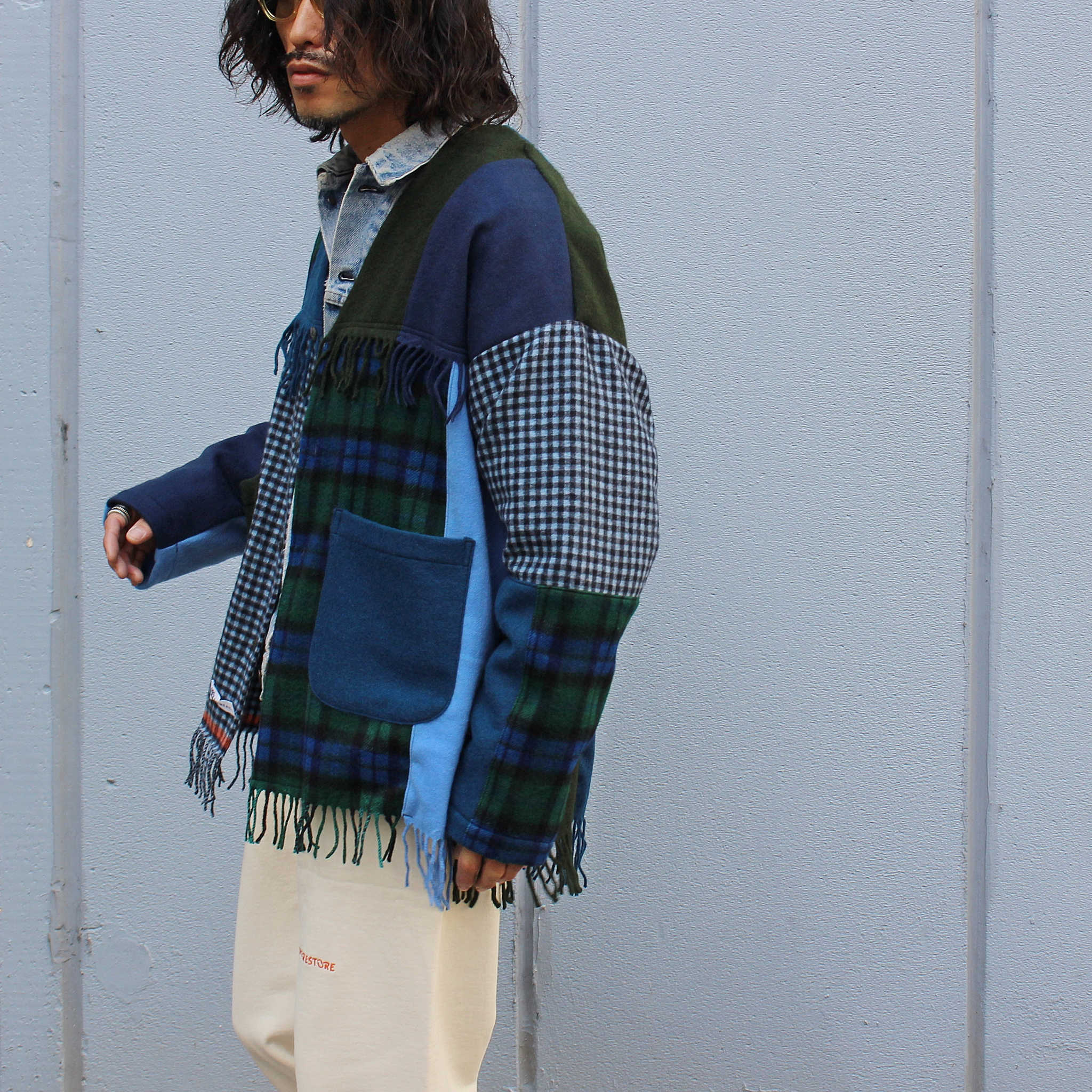 Nasngwam. ナスングワム / EDGE CARDIGAN エッジカーディガン (NAVY ネイビー)