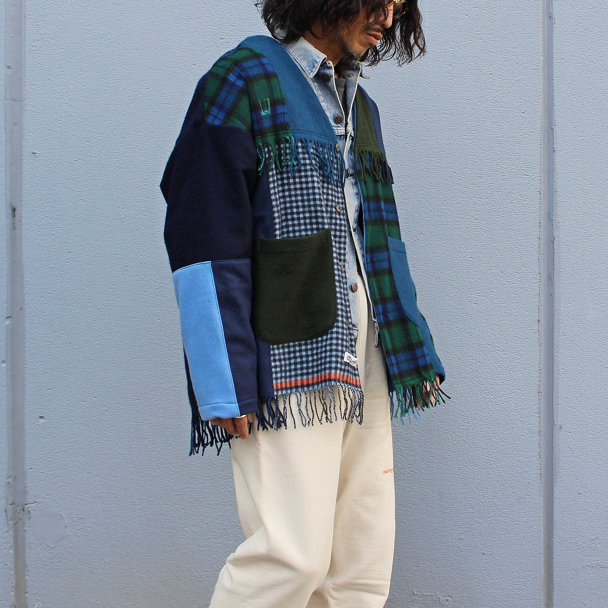 Nasngwam. ナスングワム / EDGE CARDIGAN エッジカーディガン (NAVY ネイビー)