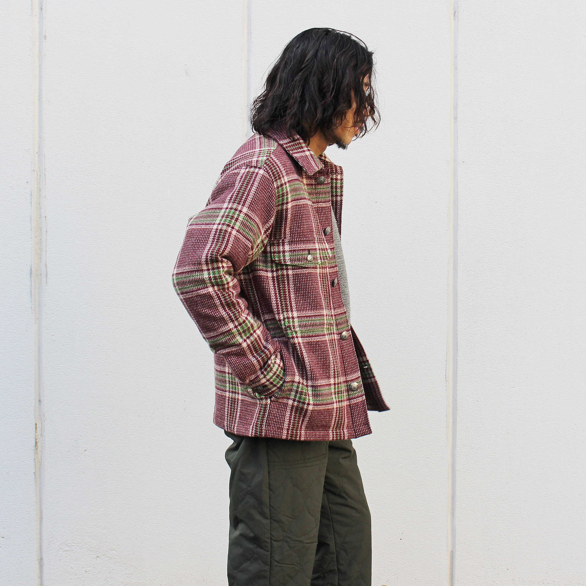 Nasngwam. ナスングワム / CHIEF JACKET チーフジャケット (BURGUNDY バーガンディー)