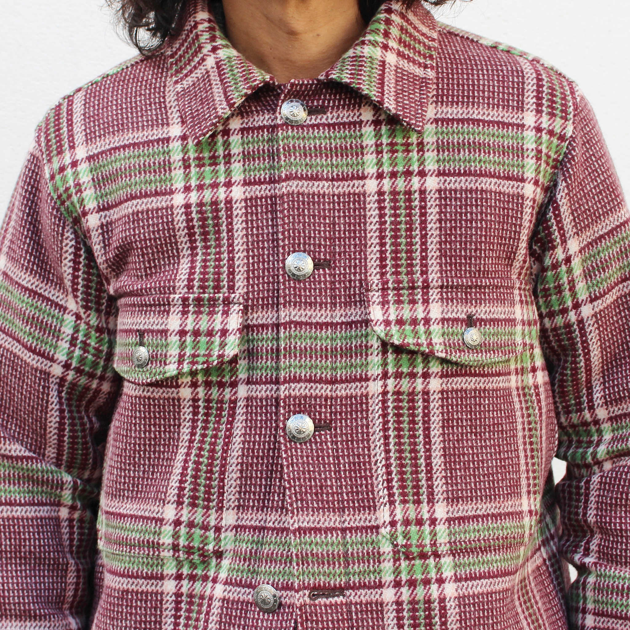 Nasngwam. ナスングワム / CHIEF JACKET チーフジャケット (BURGUNDY バーガンディー)