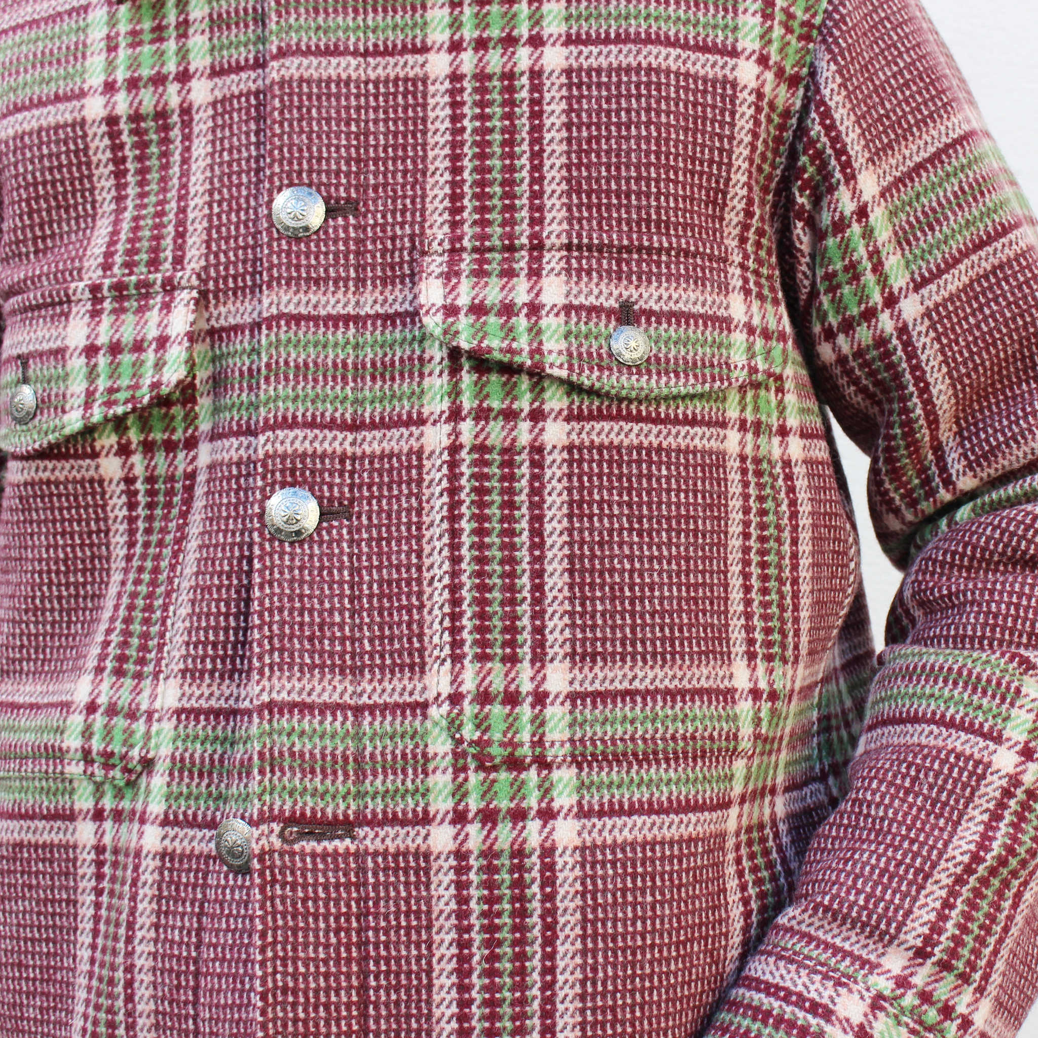 Nasngwam. ナスングワム / CHIEF JACKET チーフジャケット (BURGUNDY バーガンディー)