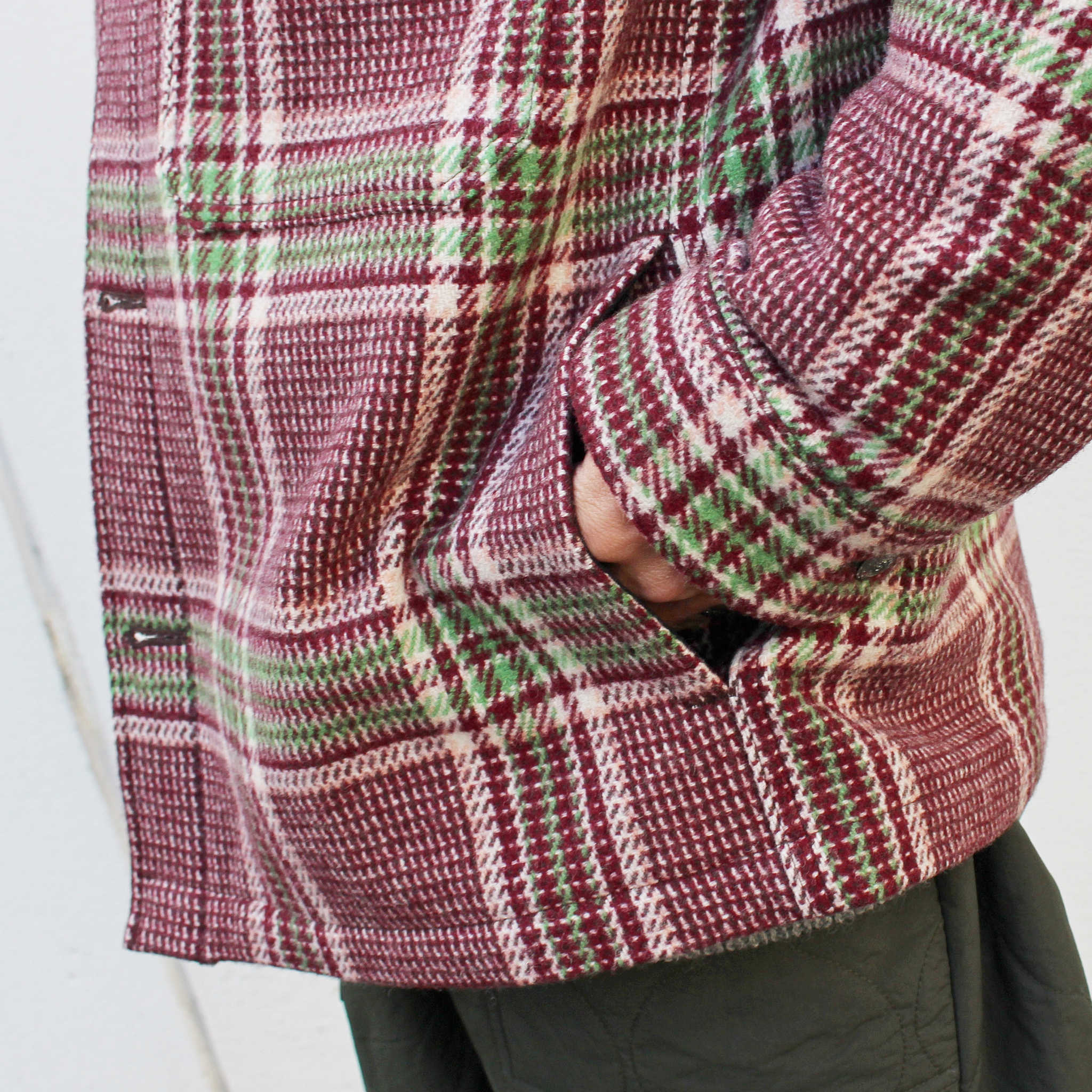 Nasngwam. ナスングワム / CHIEF JACKET チーフジャケット (BURGUNDY バーガンディー)