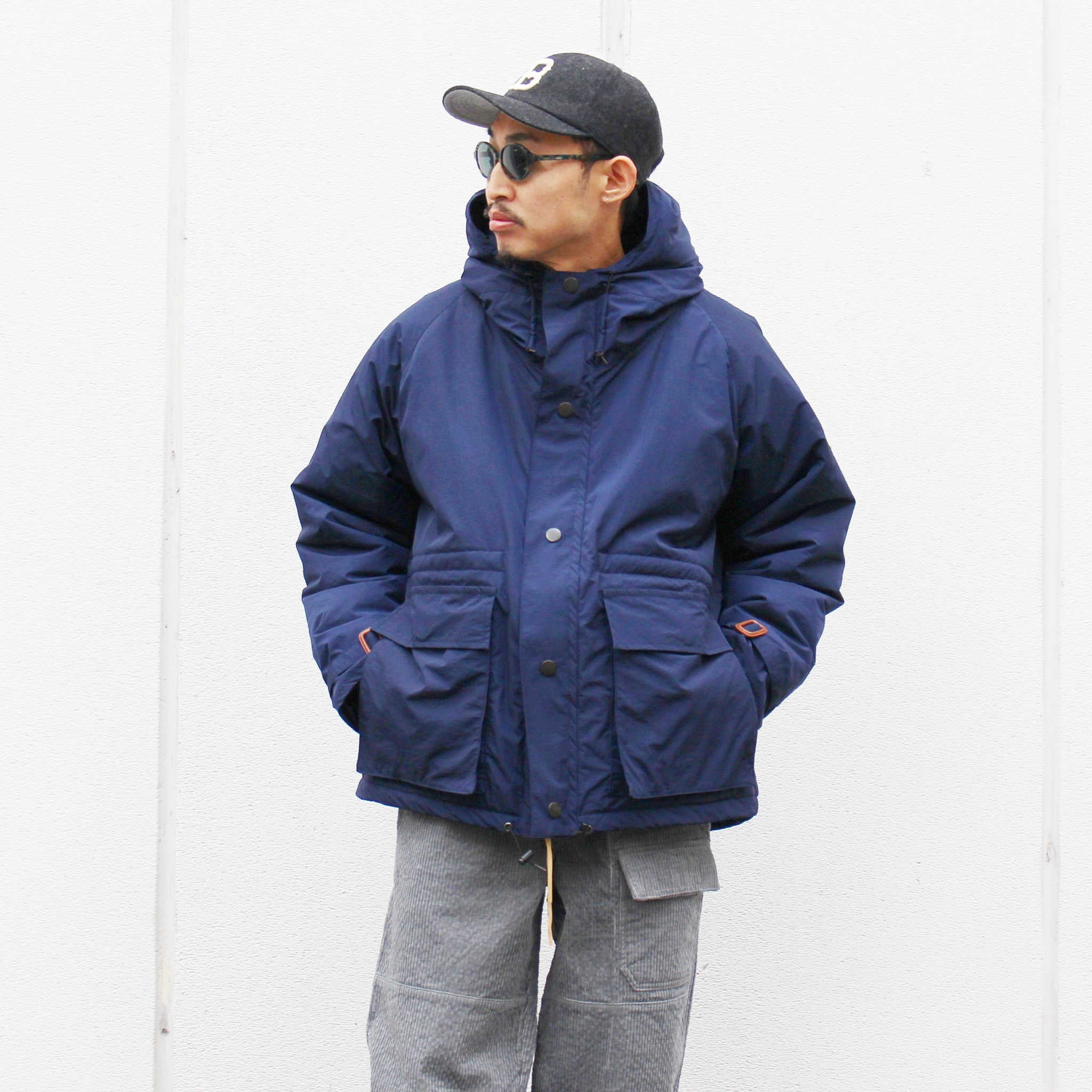 melple メイプル / Mounterey Classic Parka マウンテリークラシックパーカー (Recycle Nylon リサイクルナイロン / NAVY ネイビー)