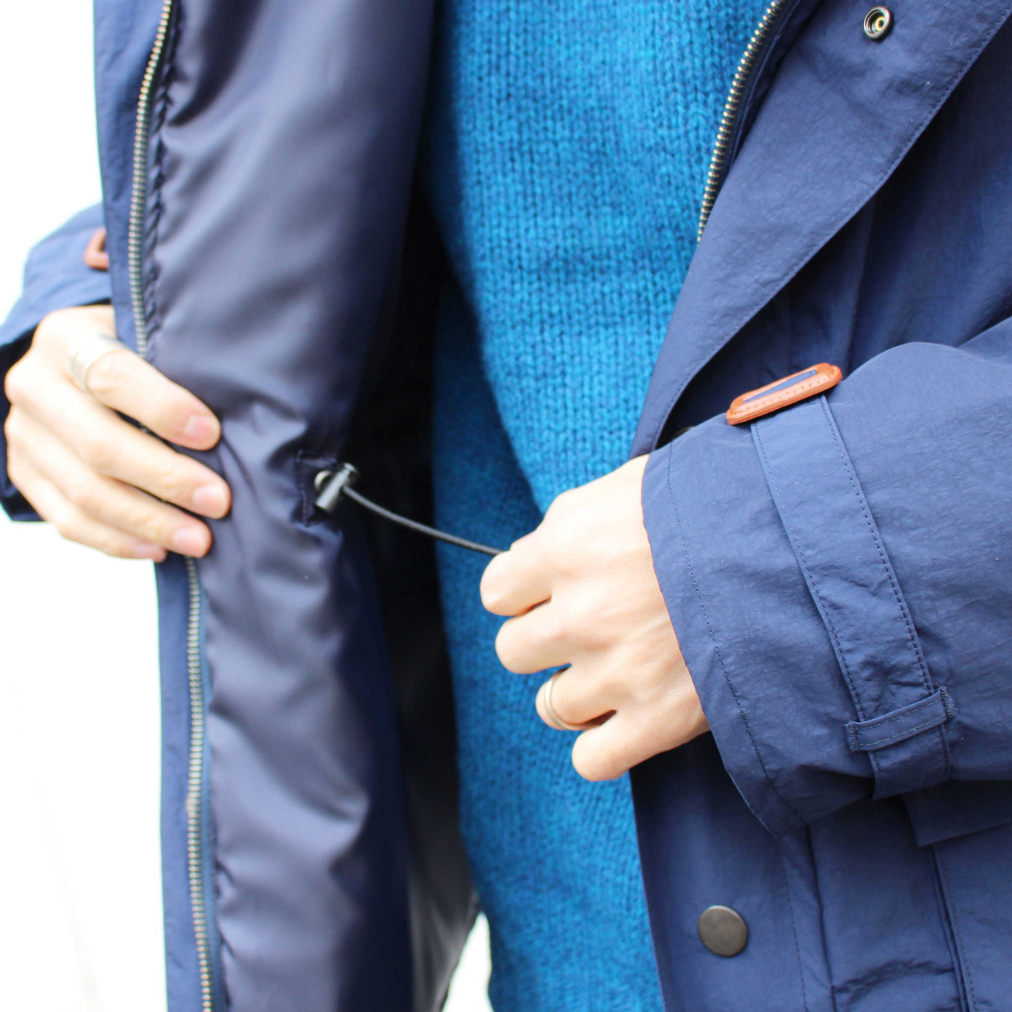 melple メイプル / Mounterey Classic Parka マウンテリークラシックパーカー (Recycle Nylon リサイクルナイロン / NAVY ネイビー)