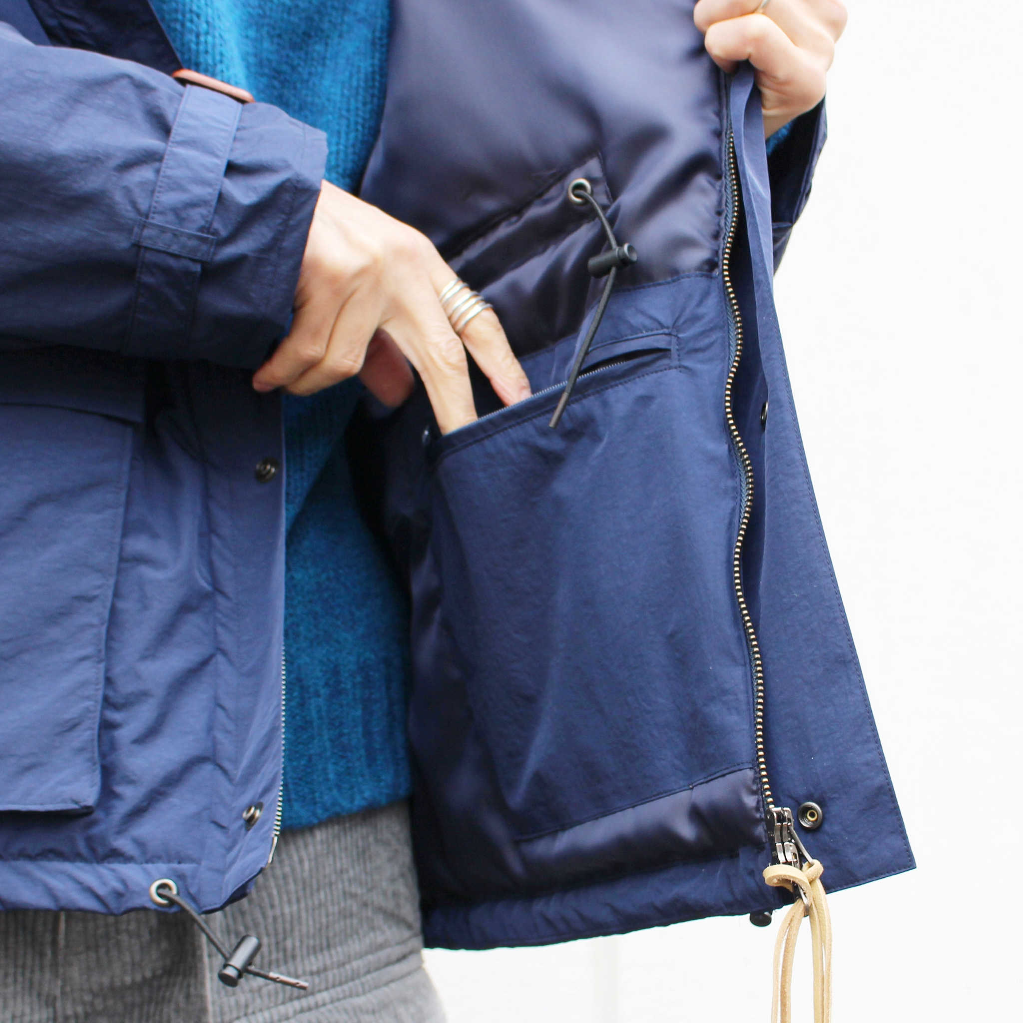melple メイプル / Mounterey Classic Parka マウンテリークラシックパーカー (Recycle Nylon リサイクルナイロン / NAVY ネイビー)
