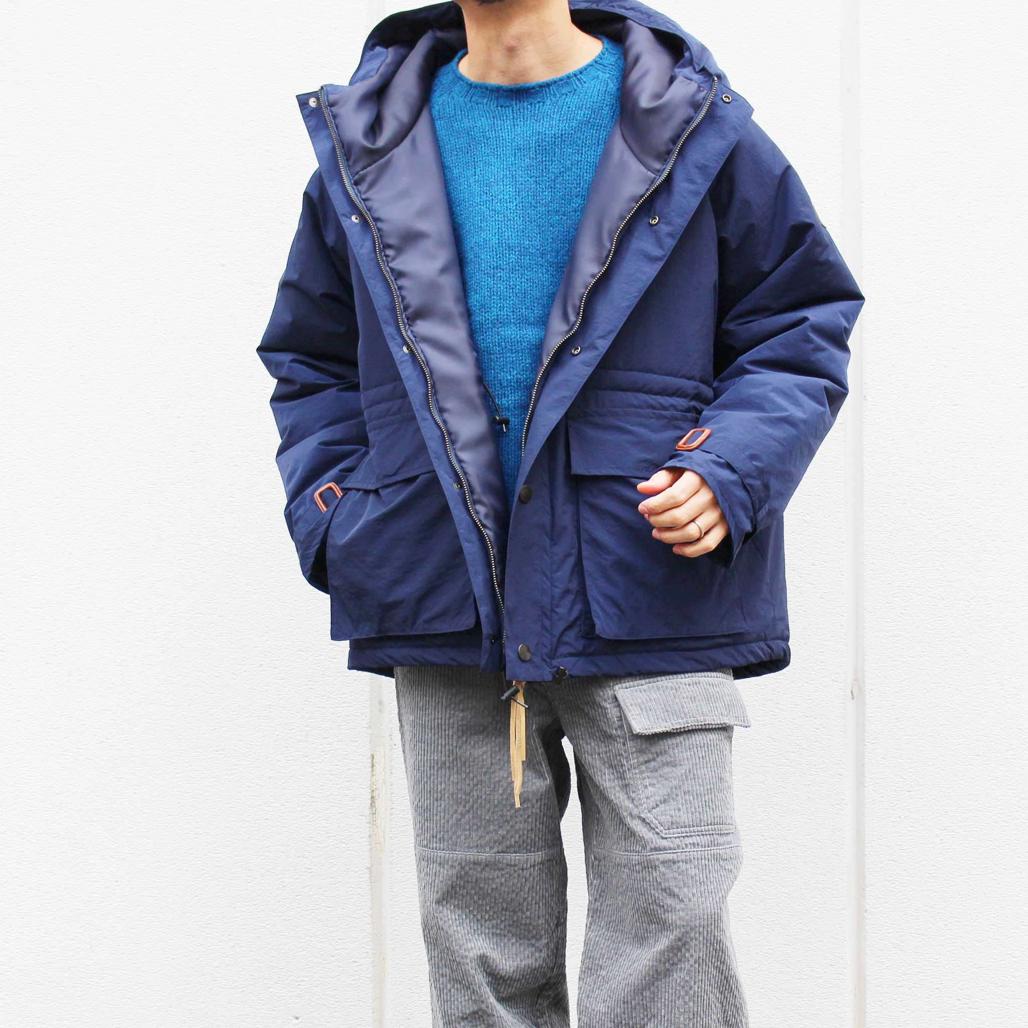 melple メイプル / Mounterey Classic Parka マウンテリークラシックパーカー (Recycle Nylon リサイクルナイロン / NAVY ネイビー)