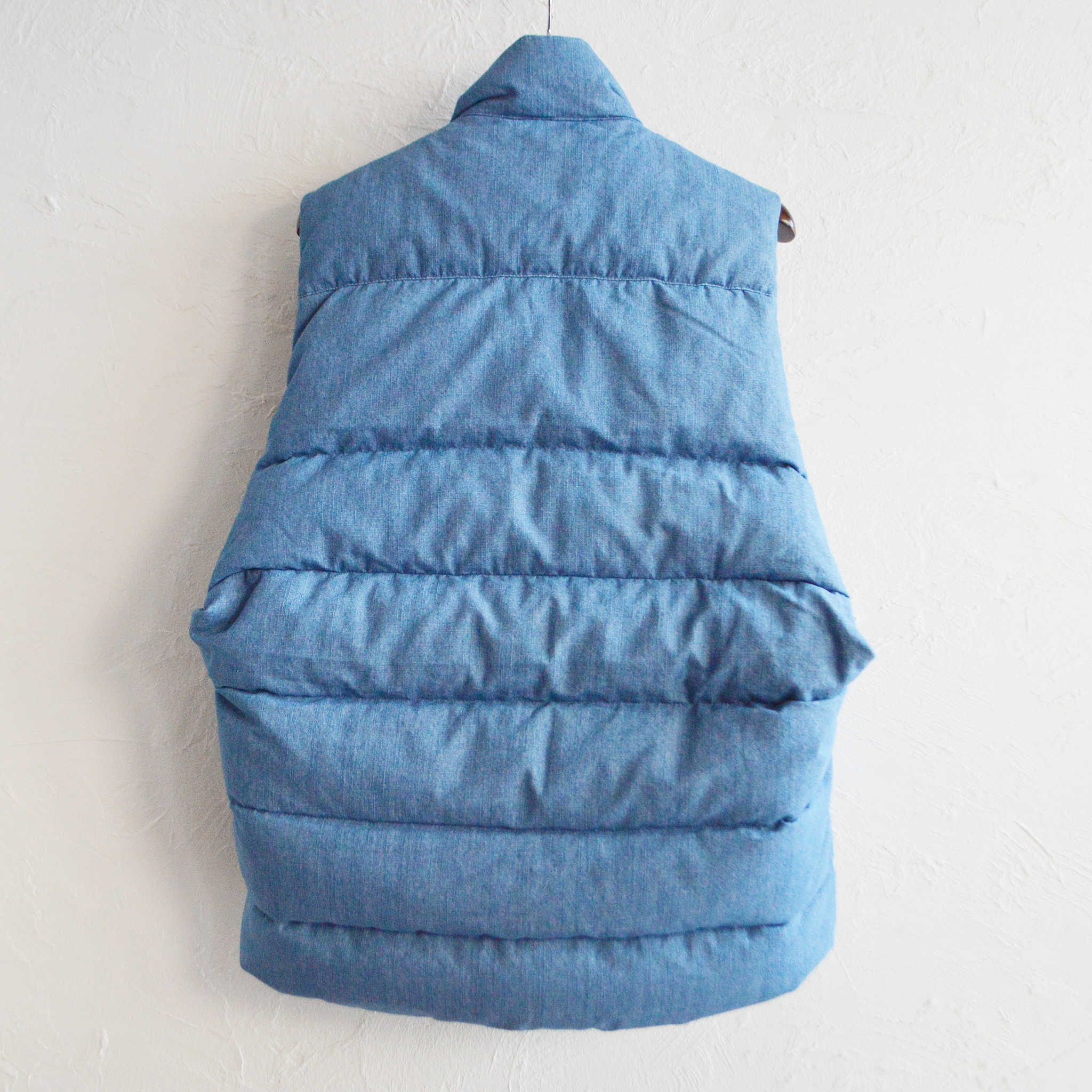 IMPRESTORE インプレストア / Doris | denim down VEST デニムダウンベスト (Denim garment wash デニムガーメントウォッシュ)