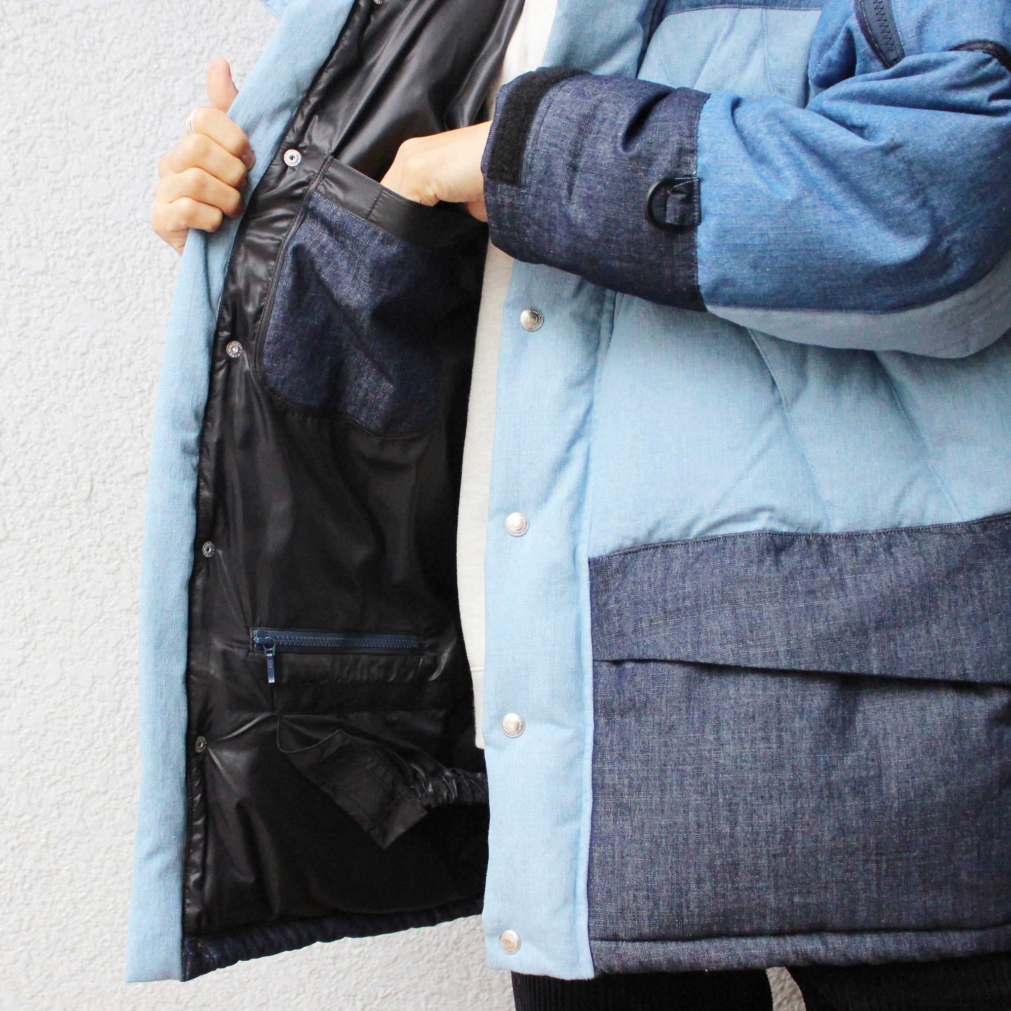 IMPRESTORE インプレストア / Shelly | denim down jacket デニムダウンジャケット (Denim color scheme デニムカラースキーム)