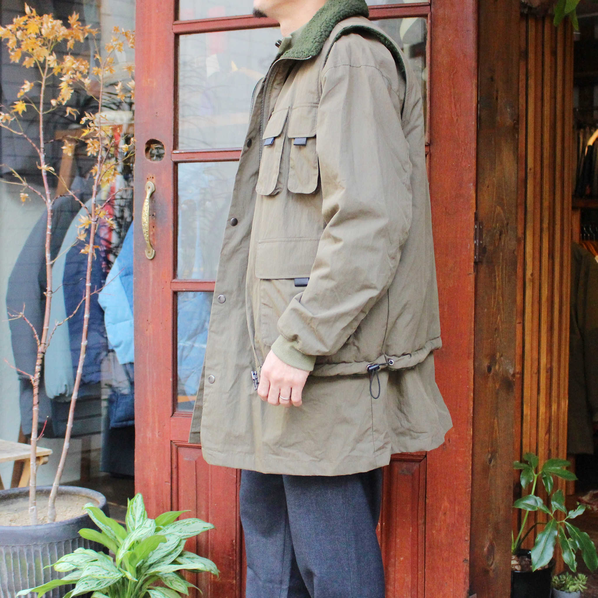 modemdesign モデムデザイン / 3WAY BOA COAT スリーウェイコート (KHAKI カーキ)