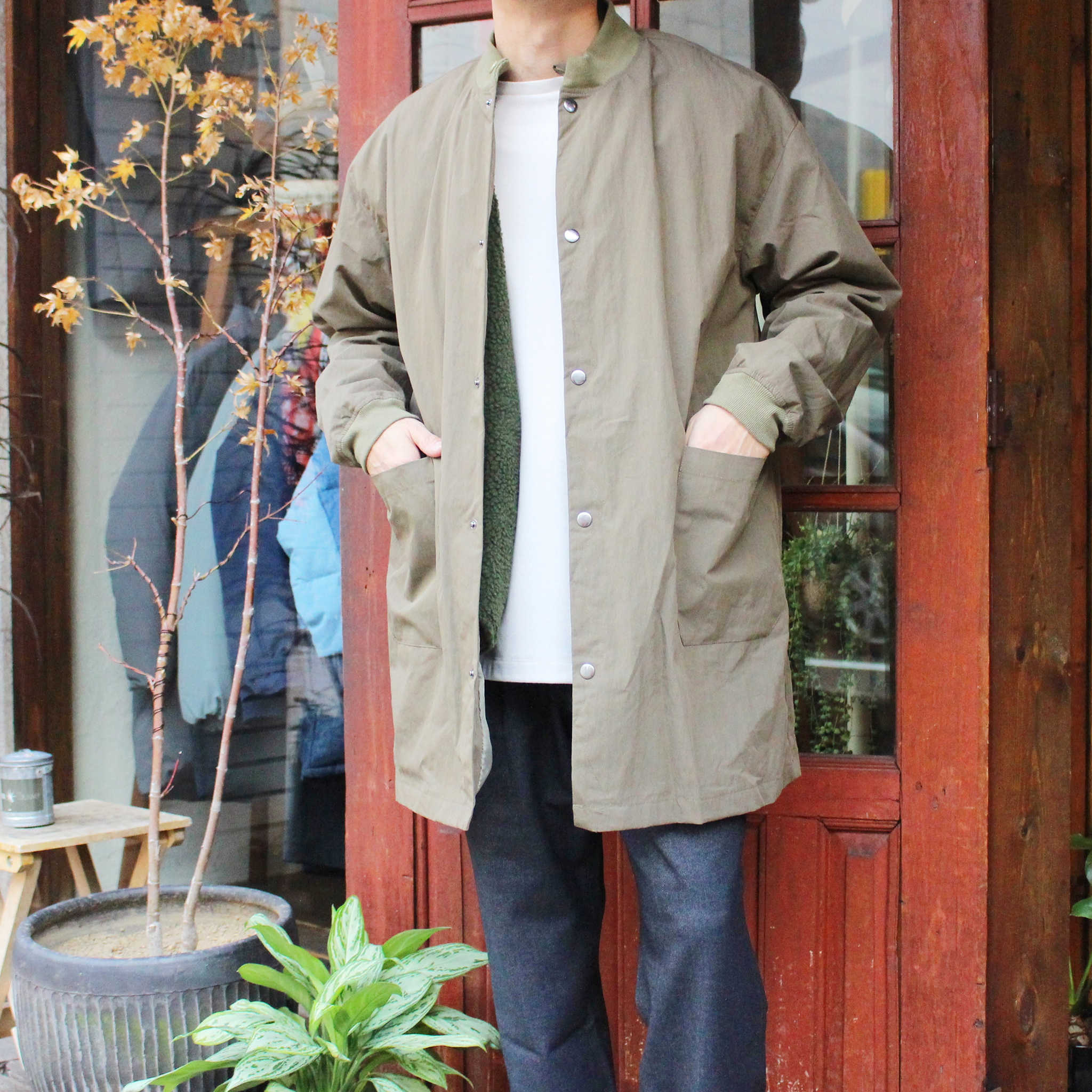 modemdesign モデムデザイン / 3WAY BOA COAT スリーウェイコート (KHAKI カーキ)