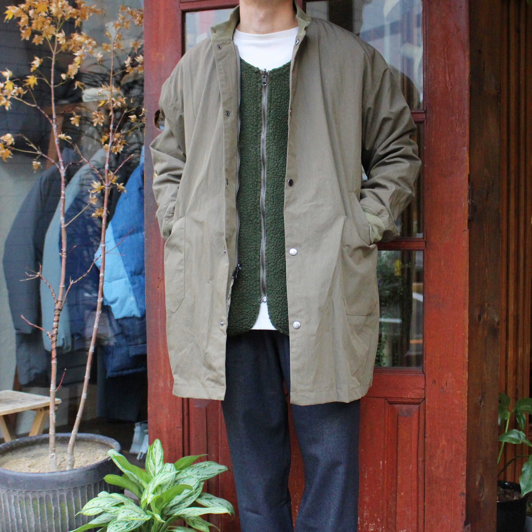 modemdesign モデムデザイン / 3WAY BOA COAT スリーウェイコート (KHAKI カーキ)