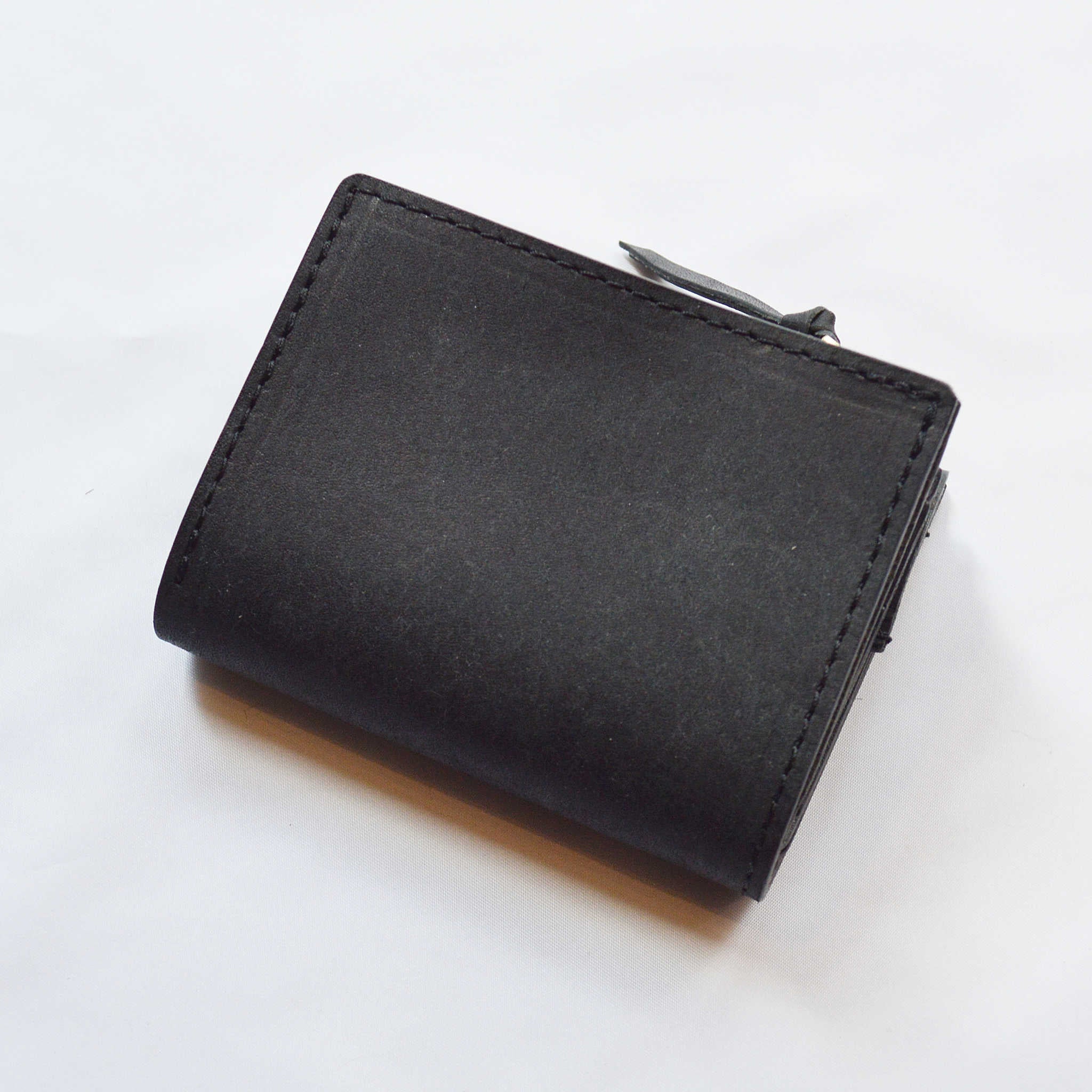 saranam サラナン / ZIP三つ折りサイフ (Pueburo BLACK プエブロブラック)