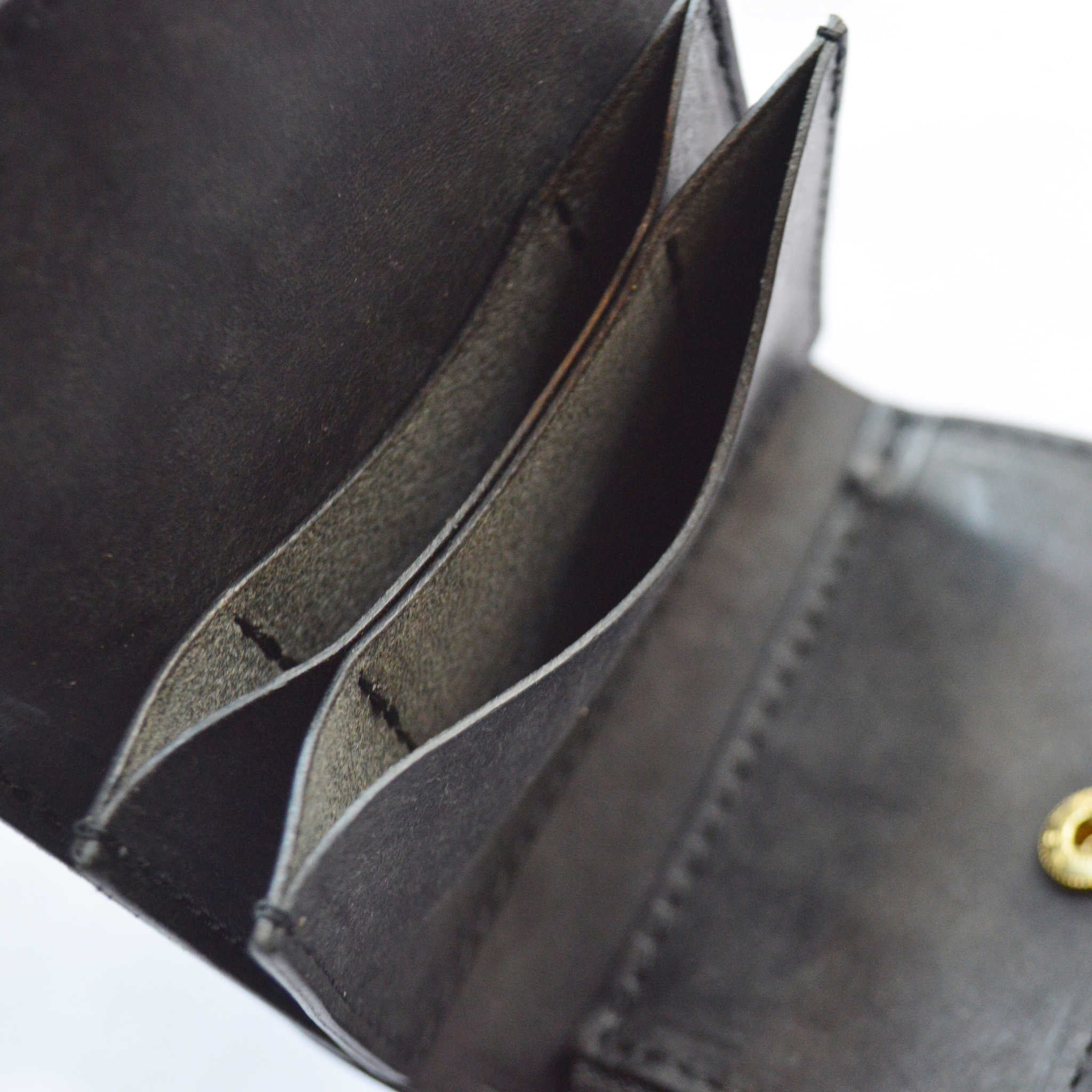 saranam サラナン / ZIP三つ折りサイフ (Pueburo BLACK プエブロブラック)