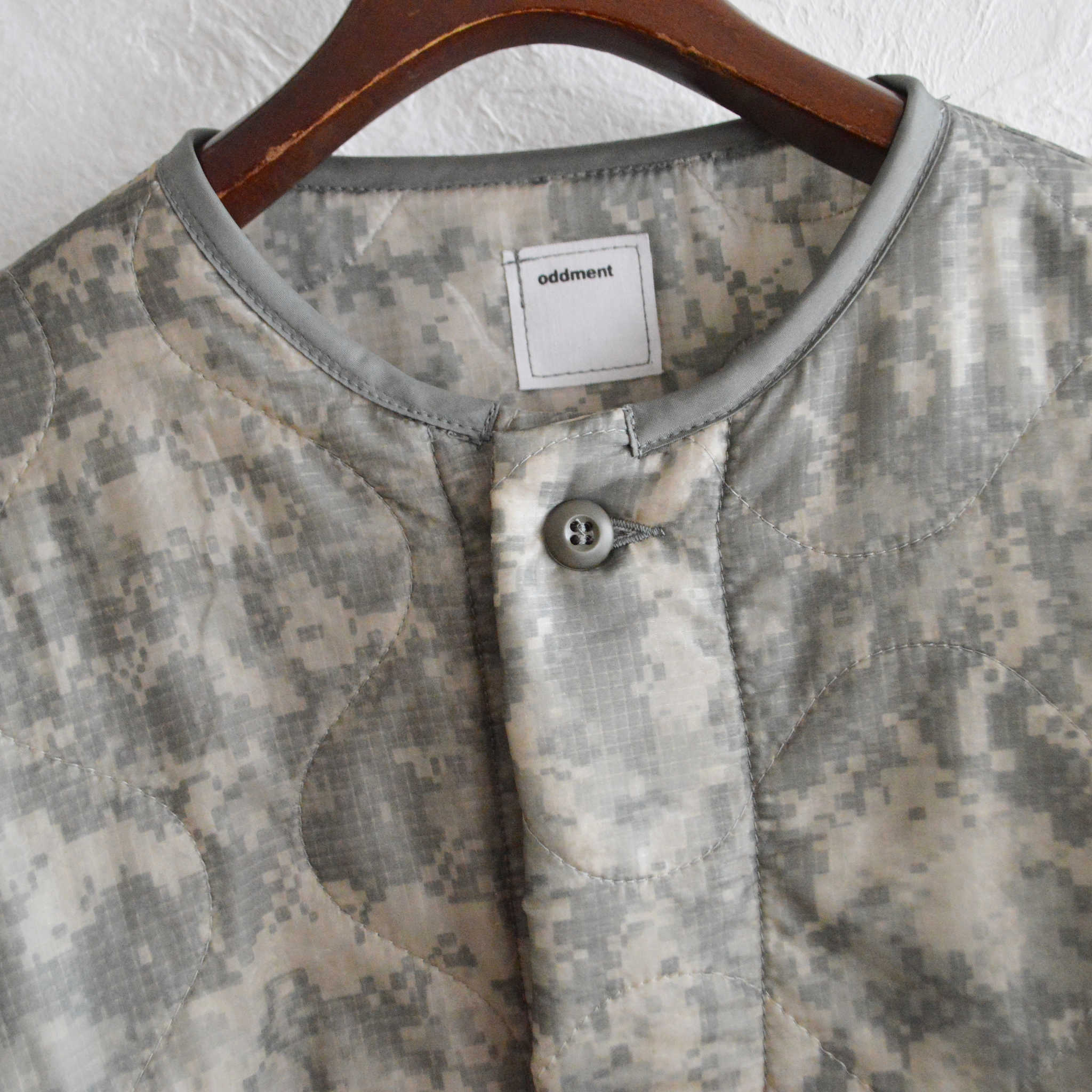 oddment オッドメント / QUILTING SHORT JACKET キルティングショートジャケト (ACU CAMO エーシーユーカモ)