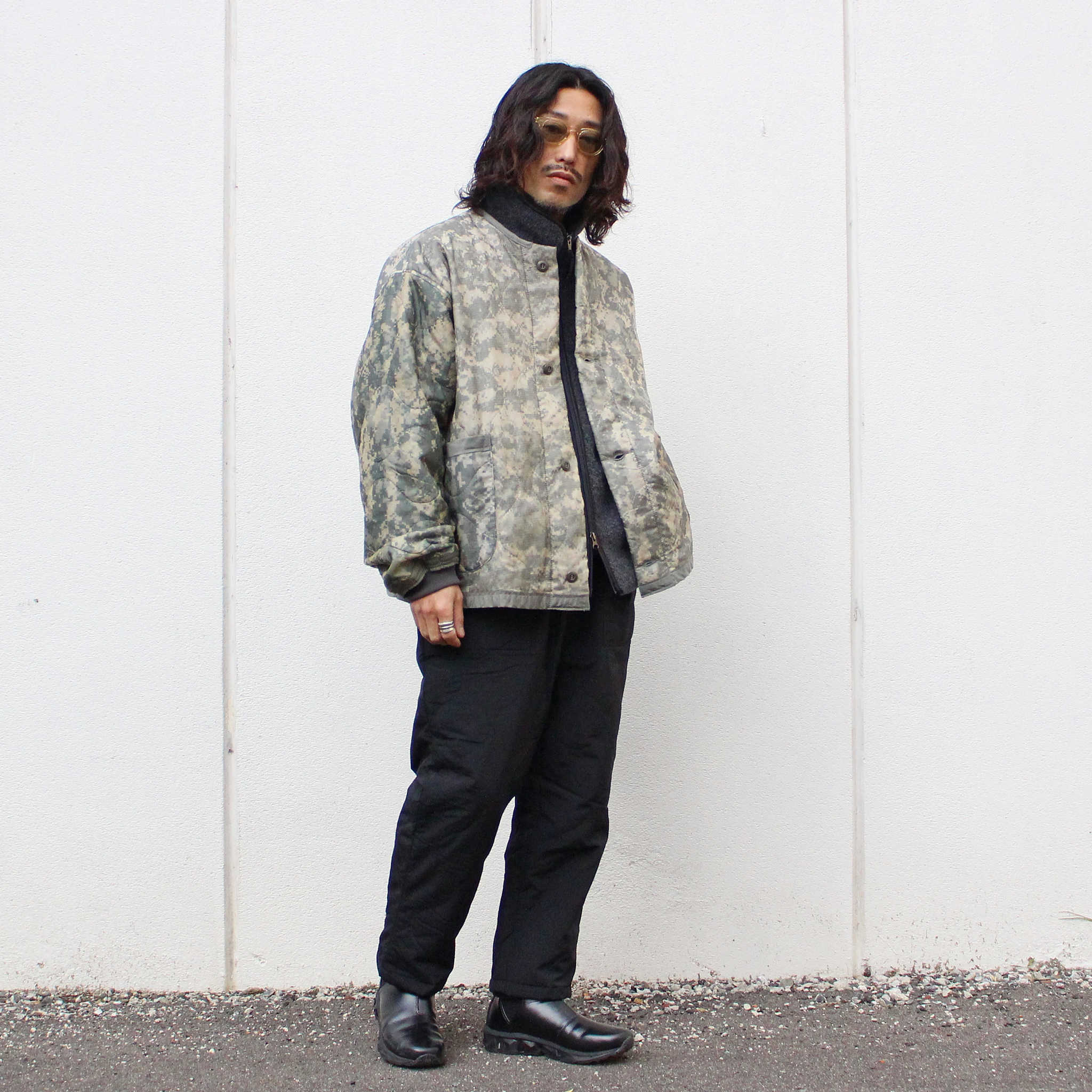 AXESQUIN アクシーズクイーン / QUILTED FATIGUE PANTS 2.0 キルティングファティーグパンツ (BLACK ブラック)