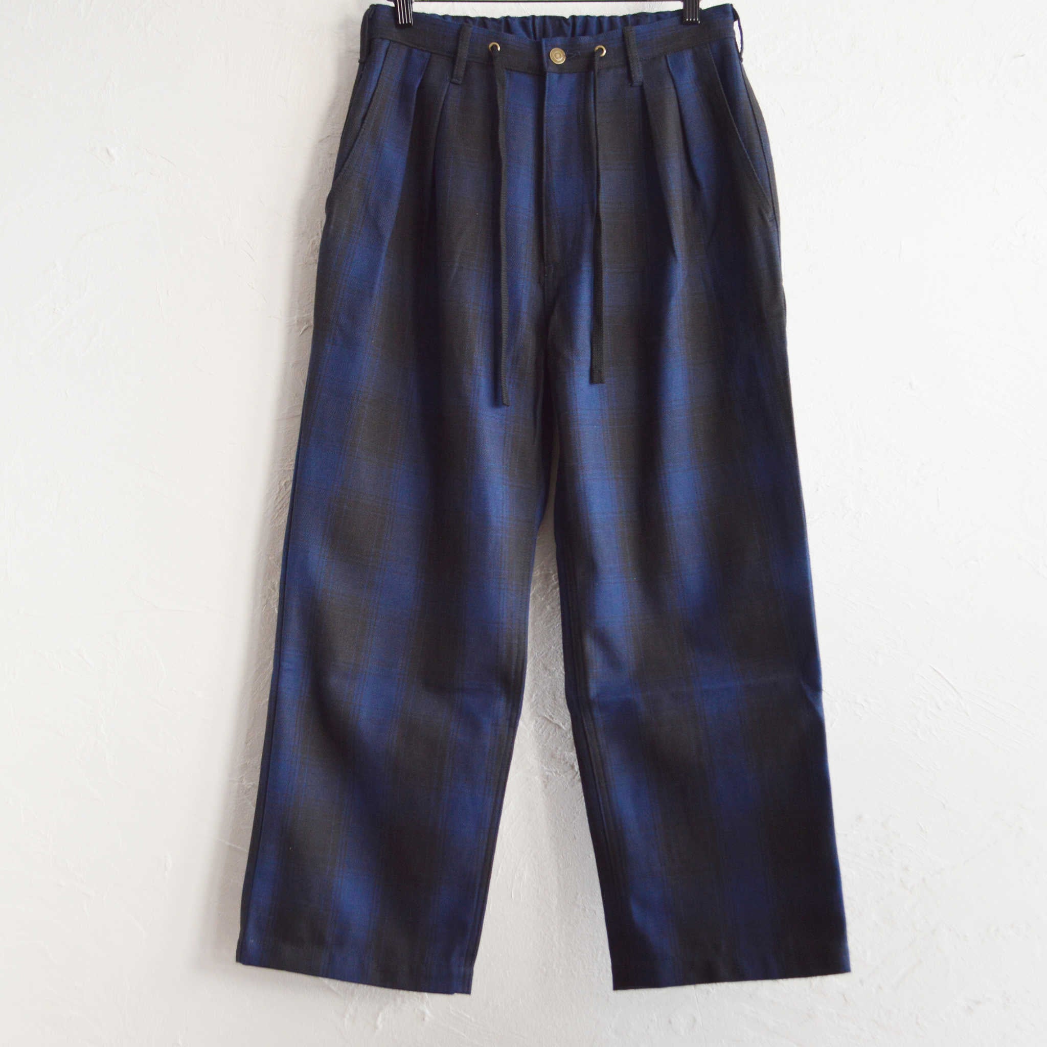 Nasngwam. ナスングワム / LUMBER TUCK PANTS ランバータックパンツ (NAVY ネイビー)