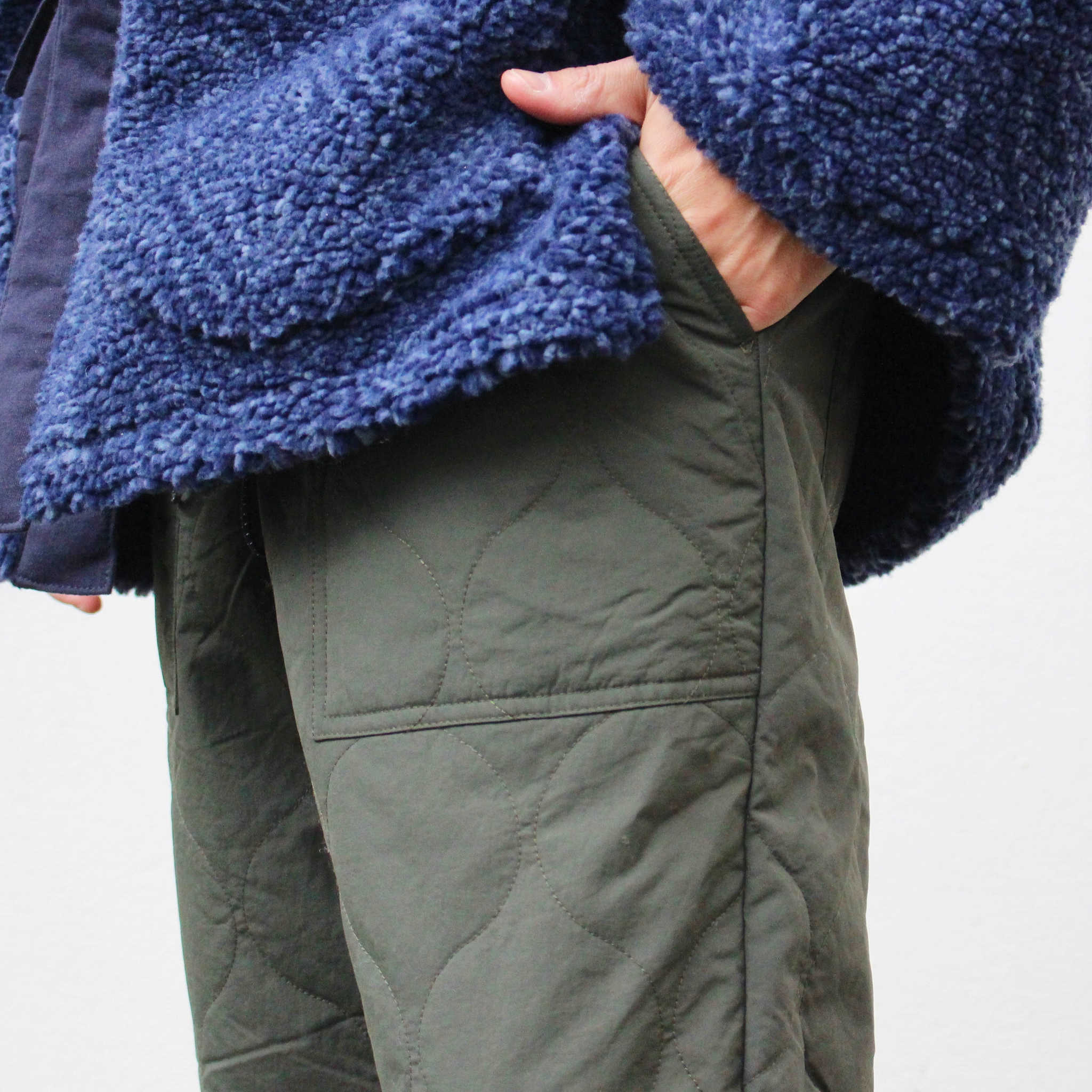 AXESQUIN アクシーズクイーン / QUILTED FATIGUE PANTS 2.0 キルティングファティーグパンツ (CONIFER コニファー)