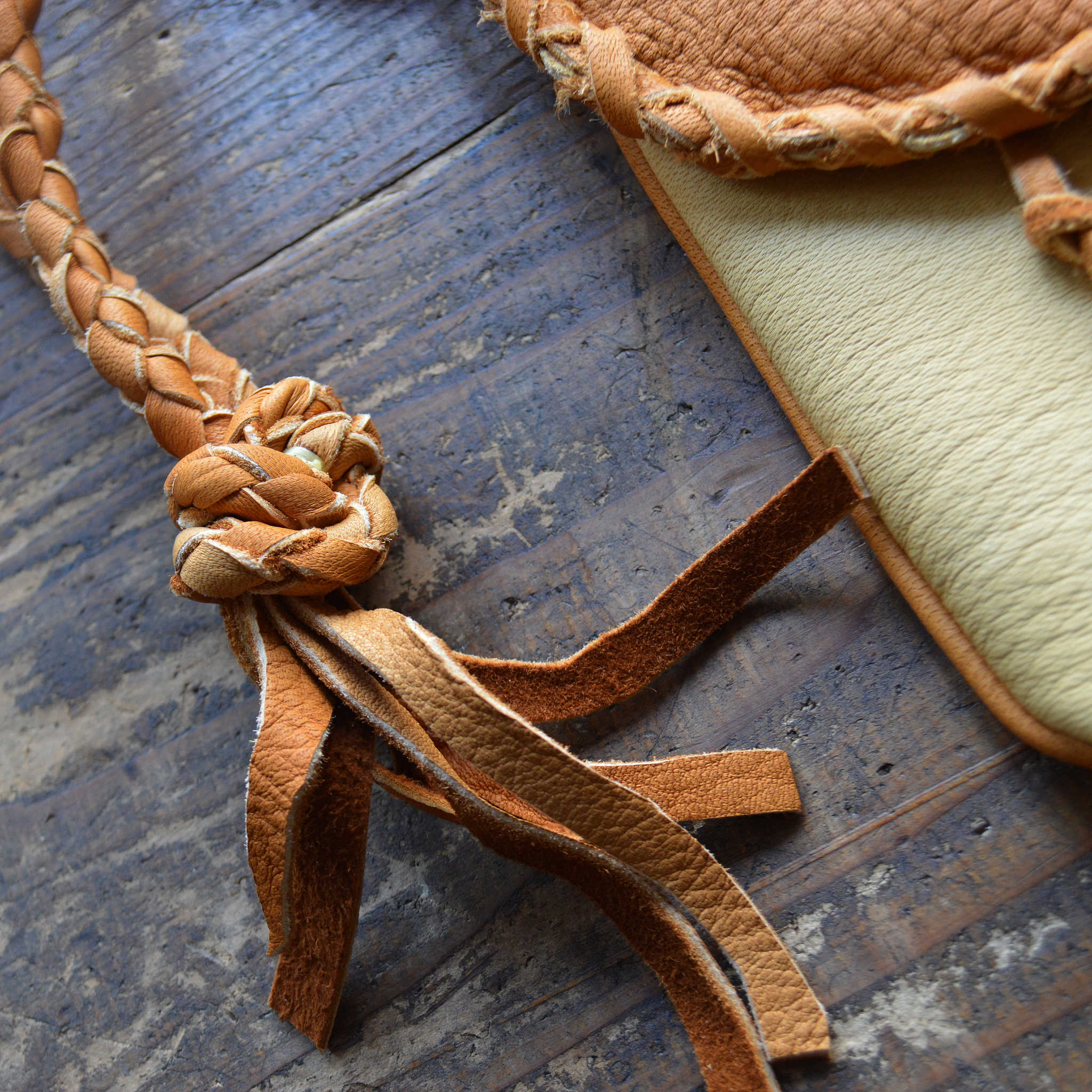 Nasngwam.×EARLYMORNING ナスングワム アーリーモーニング / DEARSKIN MEDICINE BAG ディアスキンメディスンバッグ (CAMEL キャメル)