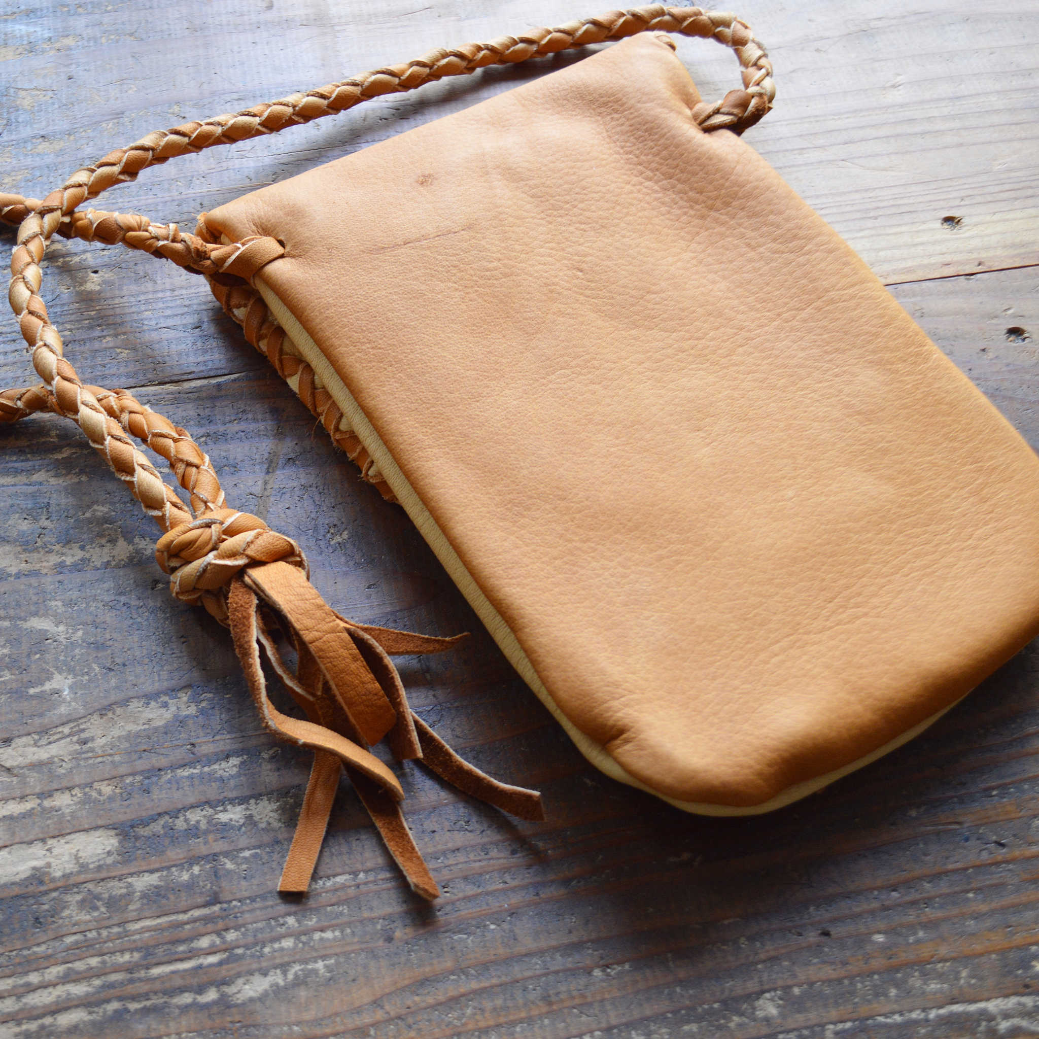 Nasngwam.×EARLYMORNING ナスングワム アーリーモーニング / DEARSKIN MEDICINE BAG ディアスキンメディスンバッグ (CAMEL キャメル)