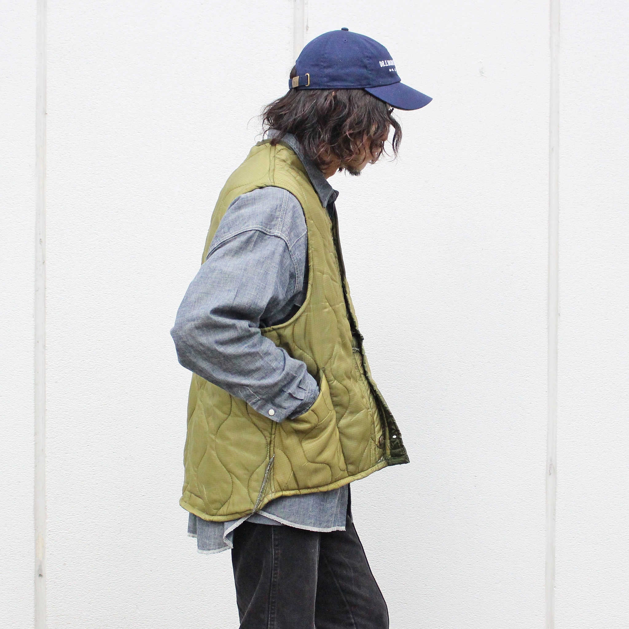 oddment オッドメント / QUILTING VEST キルティングベスト (OLIVE オリーブ)