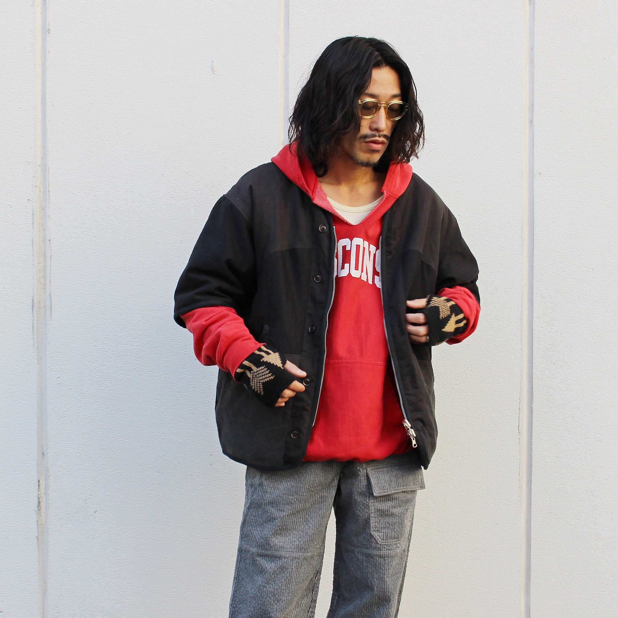 Nasngwam. ナスングワム / GRIZZLY S/S JACKET グリズリーエスエスジャケット Msize (BLACK ブラック)