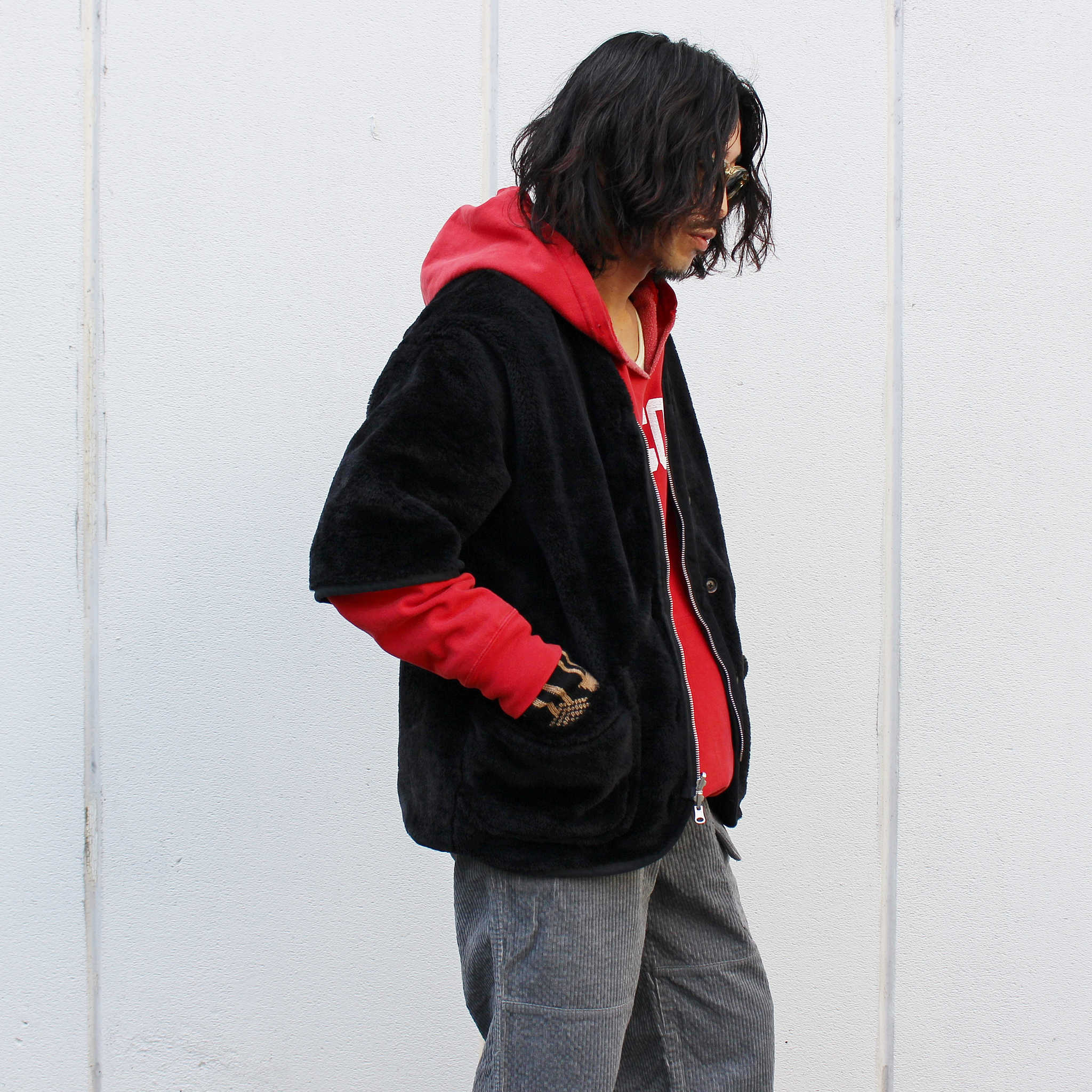 Nasngwam. ナスングワム / GRIZZLY S/S JACKET グリズリーエスエスジャケット Msize (BLACK ブラック)