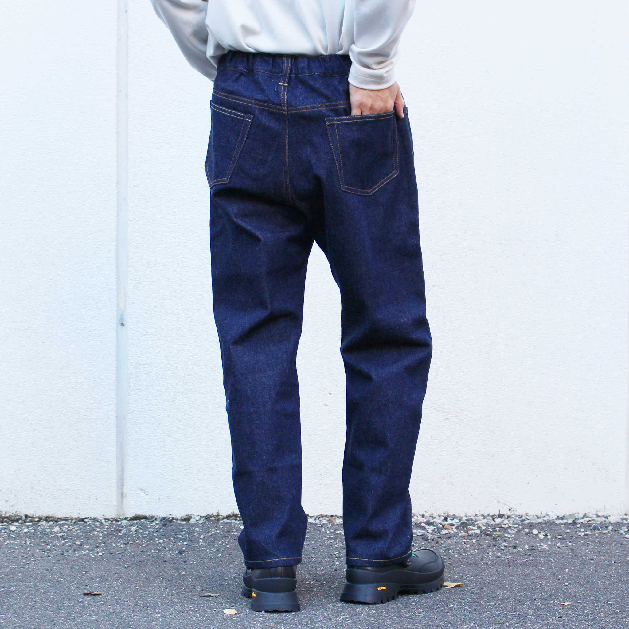 LAMOND ラモンド / DENIM EASY TROUSERS デニムイージートラウザーズ (BLUE ONE WASH ブルーワンウォッシュ)