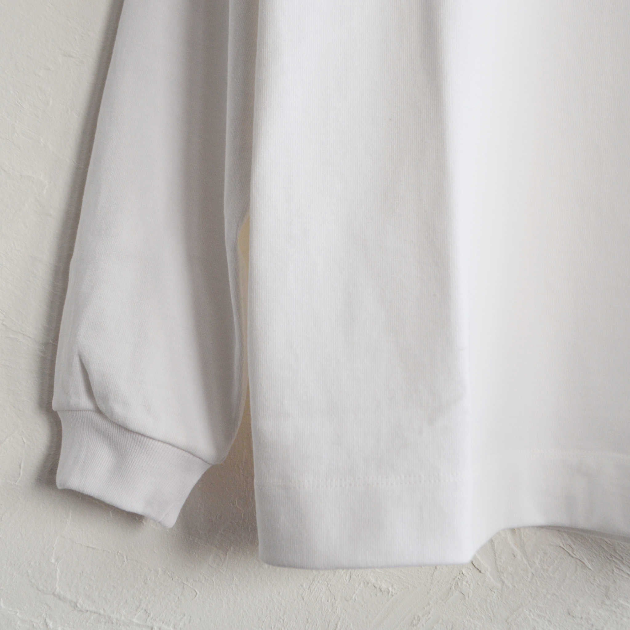 LAMOND ラモンド / MOCK NECK TEE モックネックティー(WHITE ホワイト)