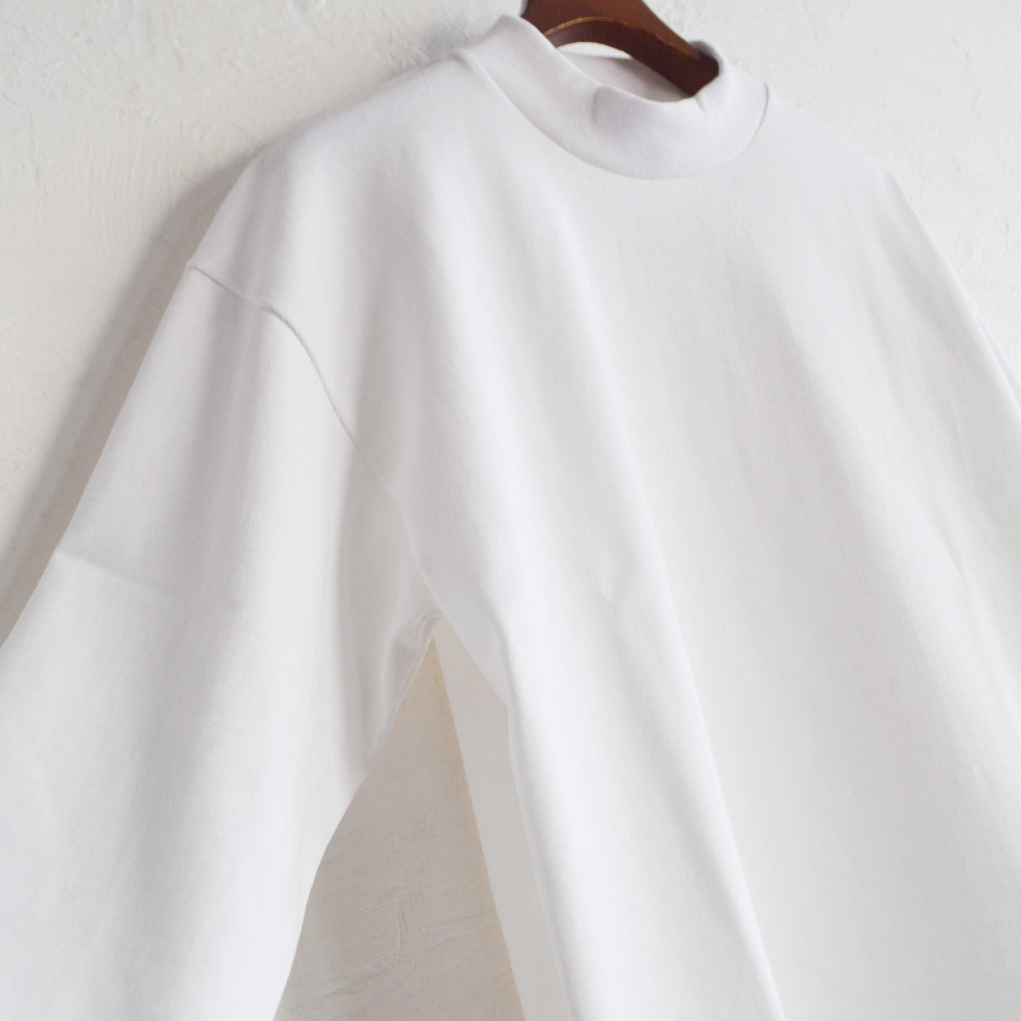 LAMOND ラモンド / MOCK NECK TEE モックネックティー(WHITE ホワイト)