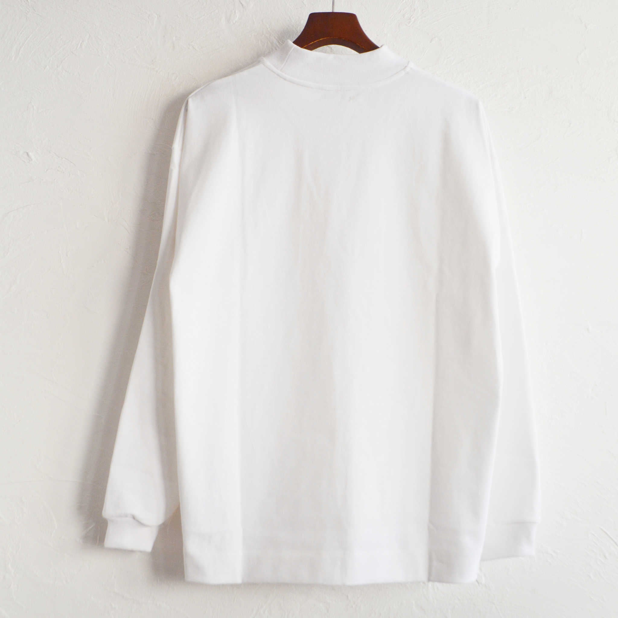 LAMOND ラモンド / MOCK NECK TEE モックネックティー(WHITE ホワイト)