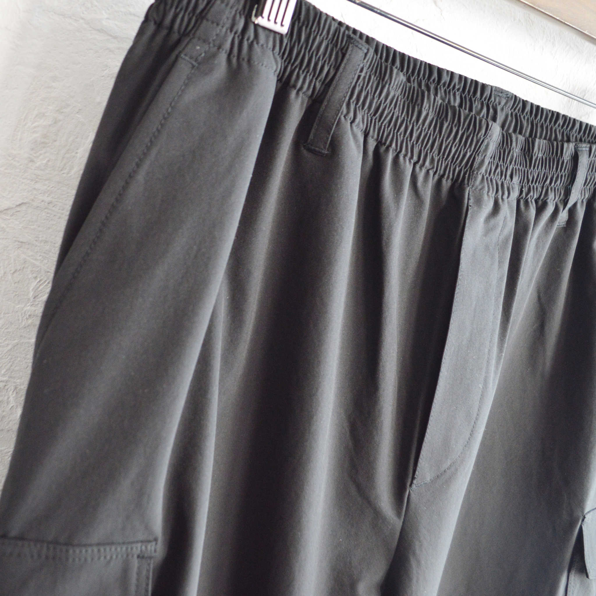 LAMOND ラモンド / TASLAN CARGO PANTS タスランカーゴパンツ (BLACK ブラック)