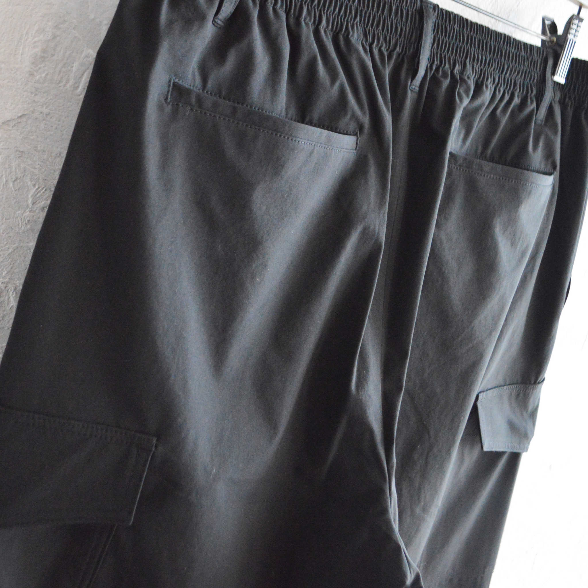 LAMOND ラモンド / TASLAN CARGO PANTS タスランカーゴパンツ (BLACK ブラック)