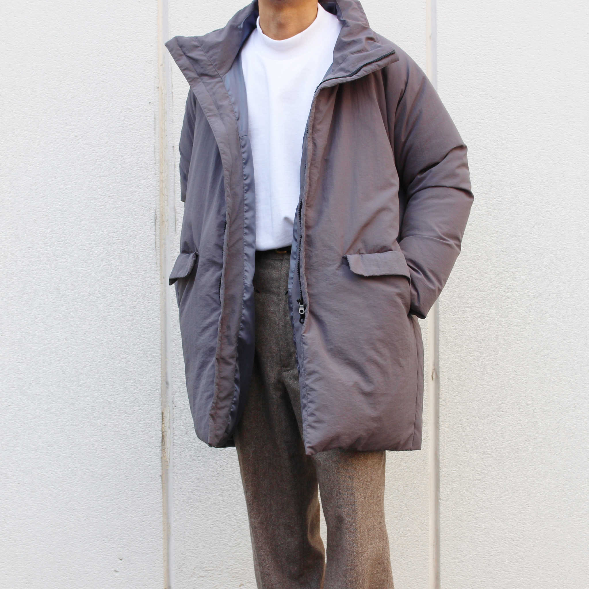 LAMOND ラモンド / MOCK NECK TEE モックネックティー(WHITE ホワイト)