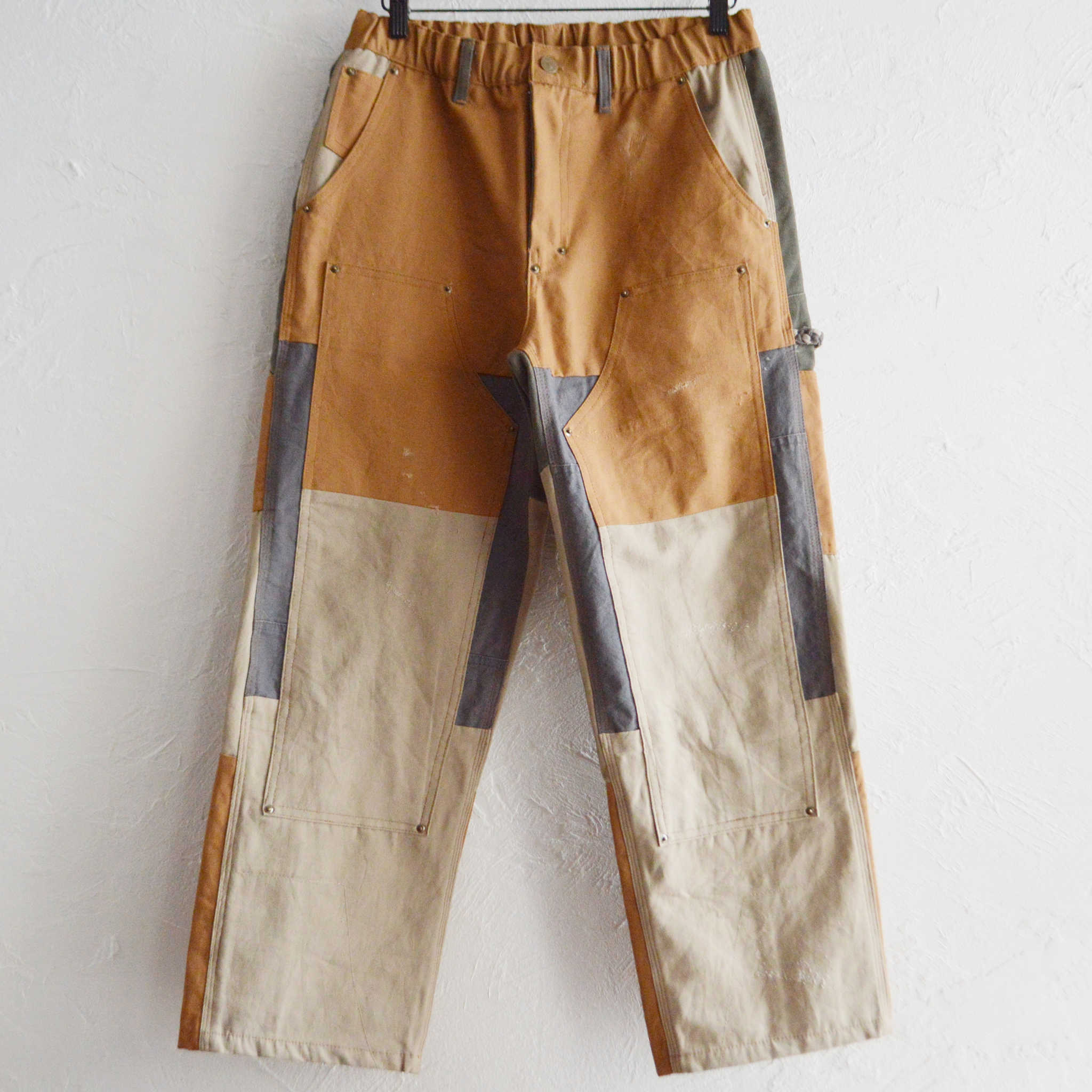 Nasngwam. ナスングワム / DAMAGE DOUBLE KNEE PANTS ダメージダブルニーパンツ Msize (BROWN ブラウン)