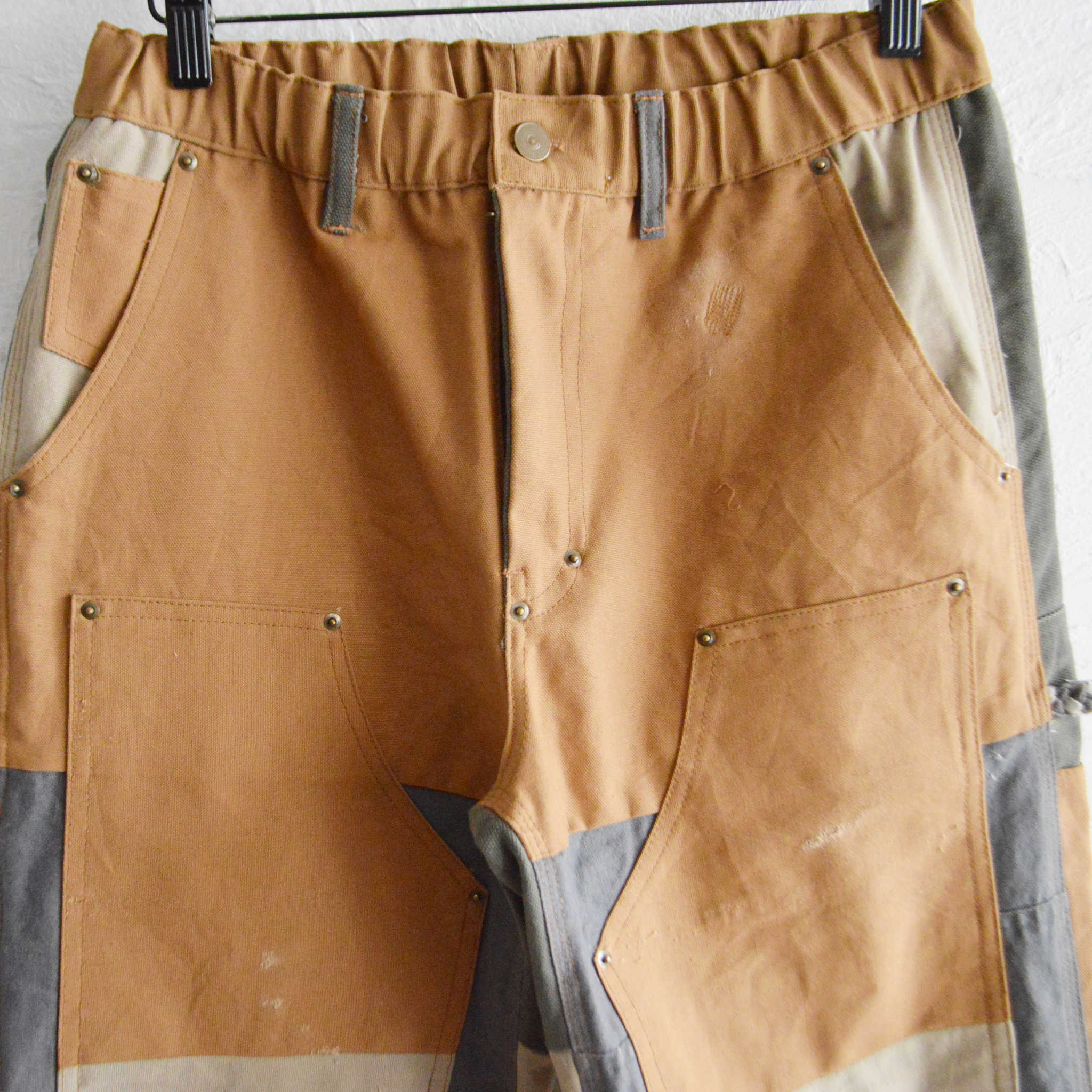 Nasngwam. ナスングワム / DAMAGE DOUBLE KNEE PANTS ダメージダブルニーパンツ Msize (BROWN ブラウン)