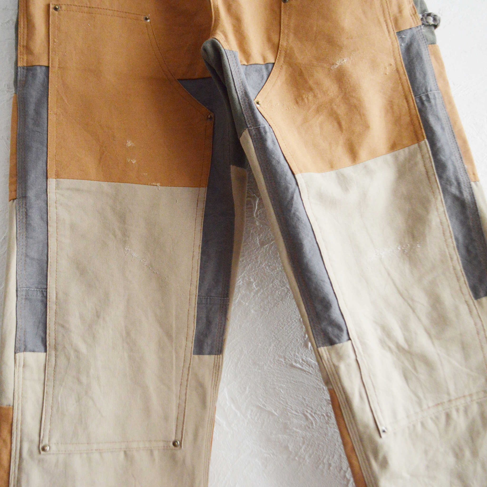 Nasngwam. ナスングワム / DAMAGE DOUBLE KNEE PANTS ダメージダブルニーパンツ Msize (BROWN ブラウン)