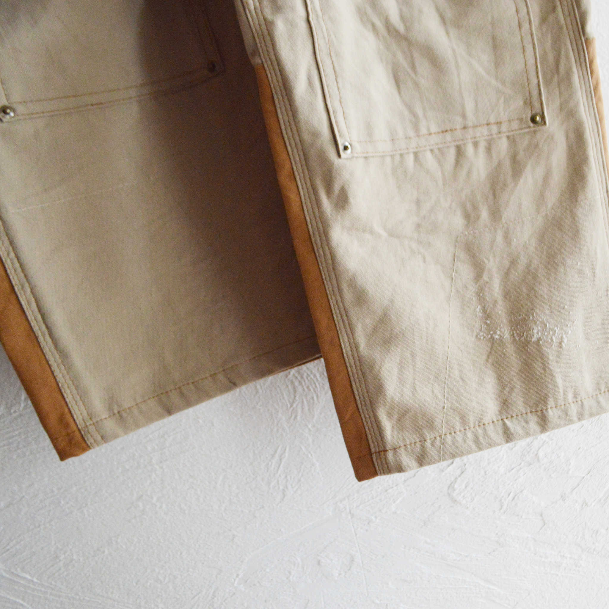 Nasngwam. ナスングワム / DAMAGE DOUBLE KNEE PANTS ダメージダブルニーパンツ Msize (BROWN ブラウン)