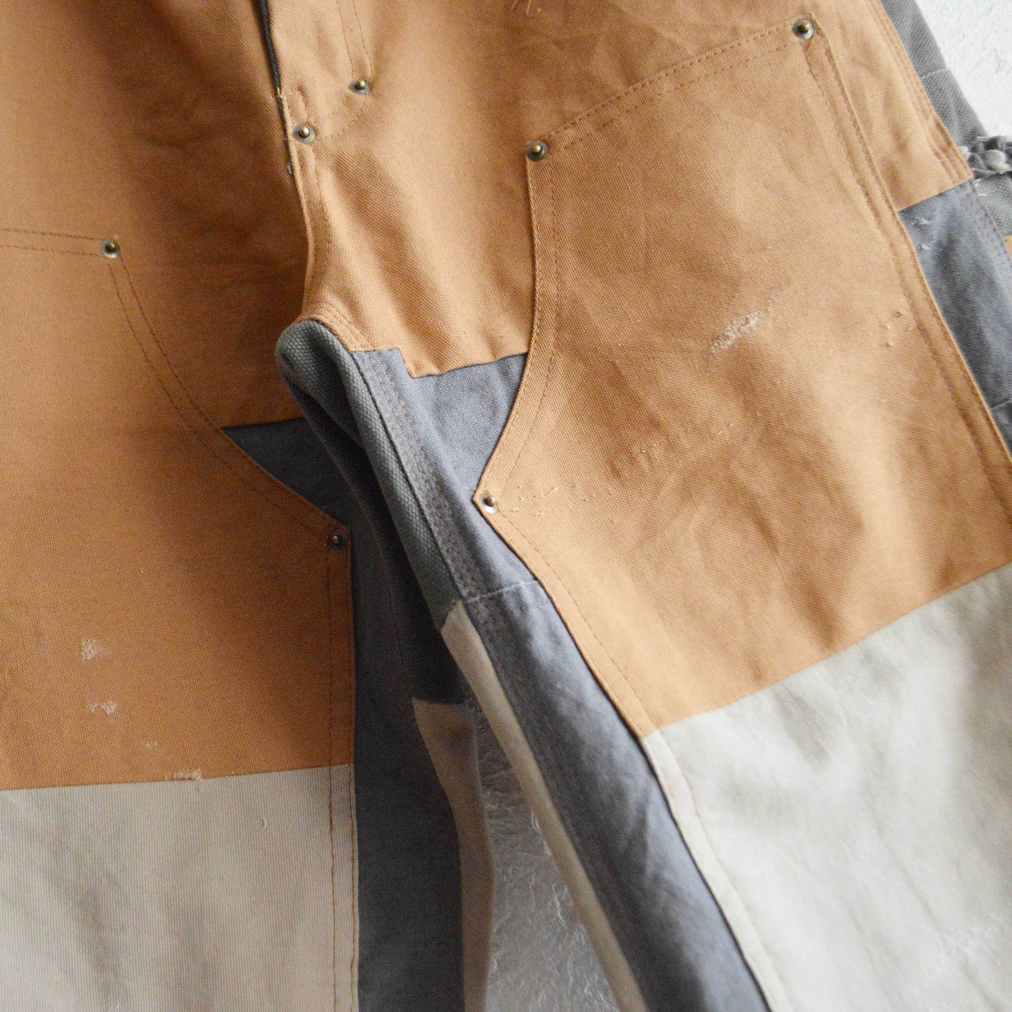 Nasngwam. ナスングワム / DAMAGE DOUBLE KNEE PANTS ダメージダブルニーパンツ Msize (BROWN ブラウン)