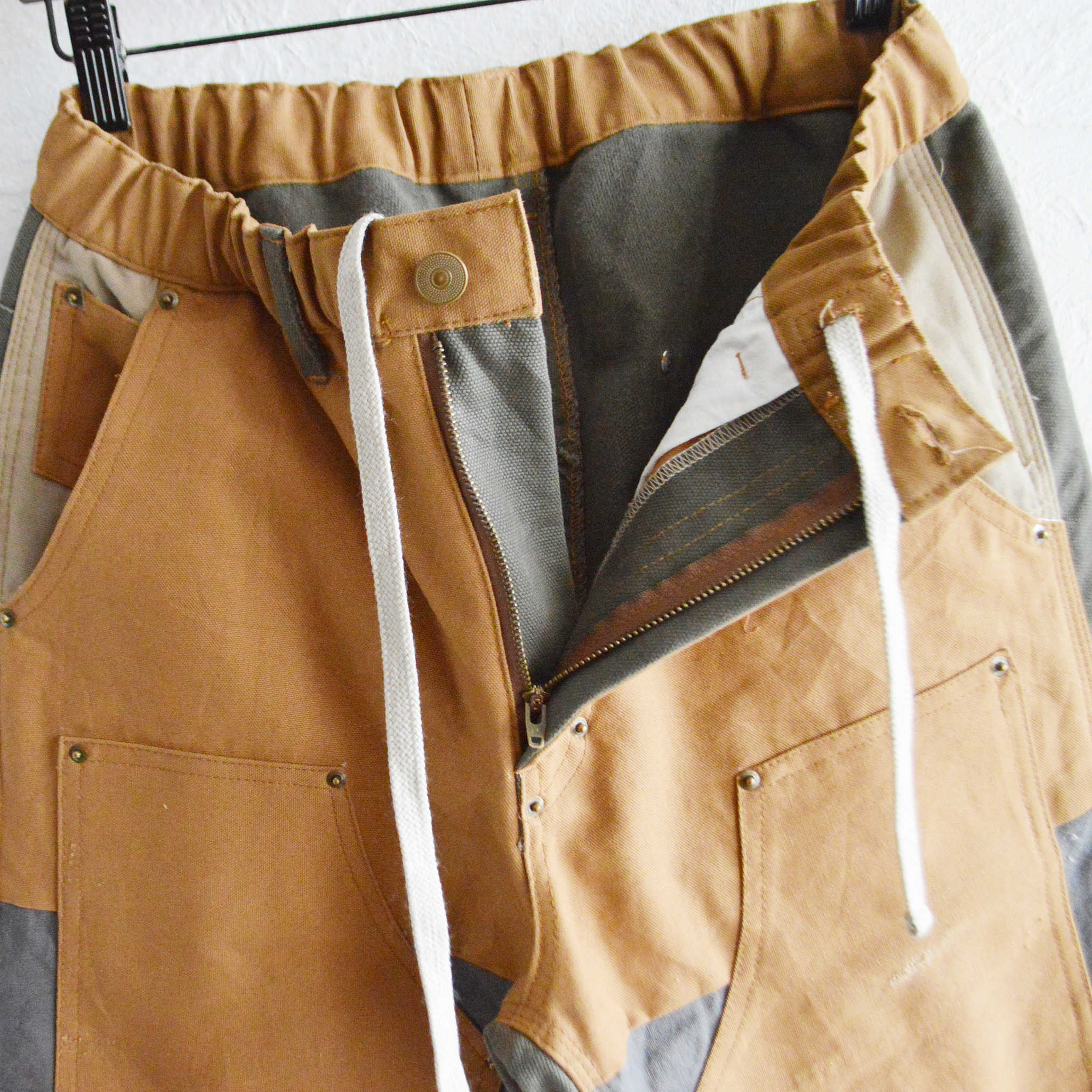 Nasngwam. ナスングワム / DAMAGE DOUBLE KNEE PANTS ダメージダブルニーパンツ Msize (BROWN ブラウン)