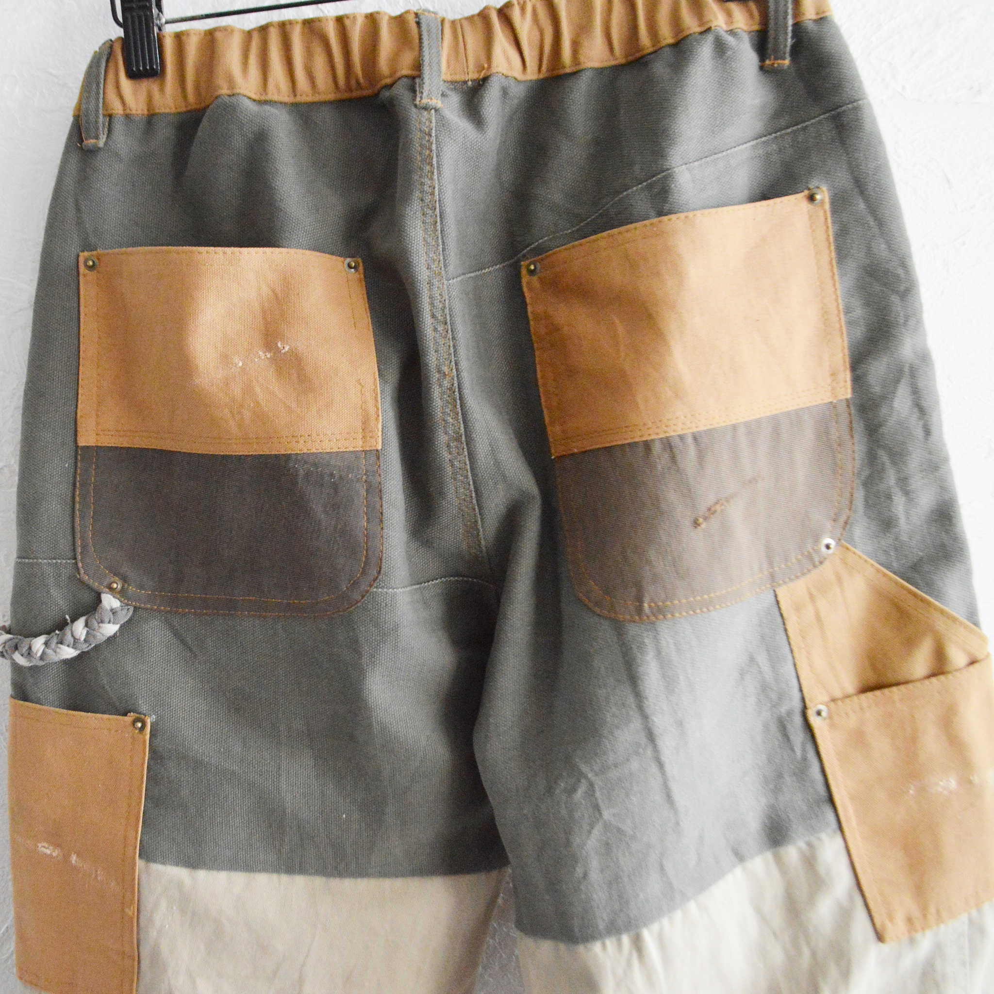 Nasngwam. ナスングワム / DAMAGE DOUBLE KNEE PANTS ダメージダブルニーパンツ Msize (BROWN ブラウン)