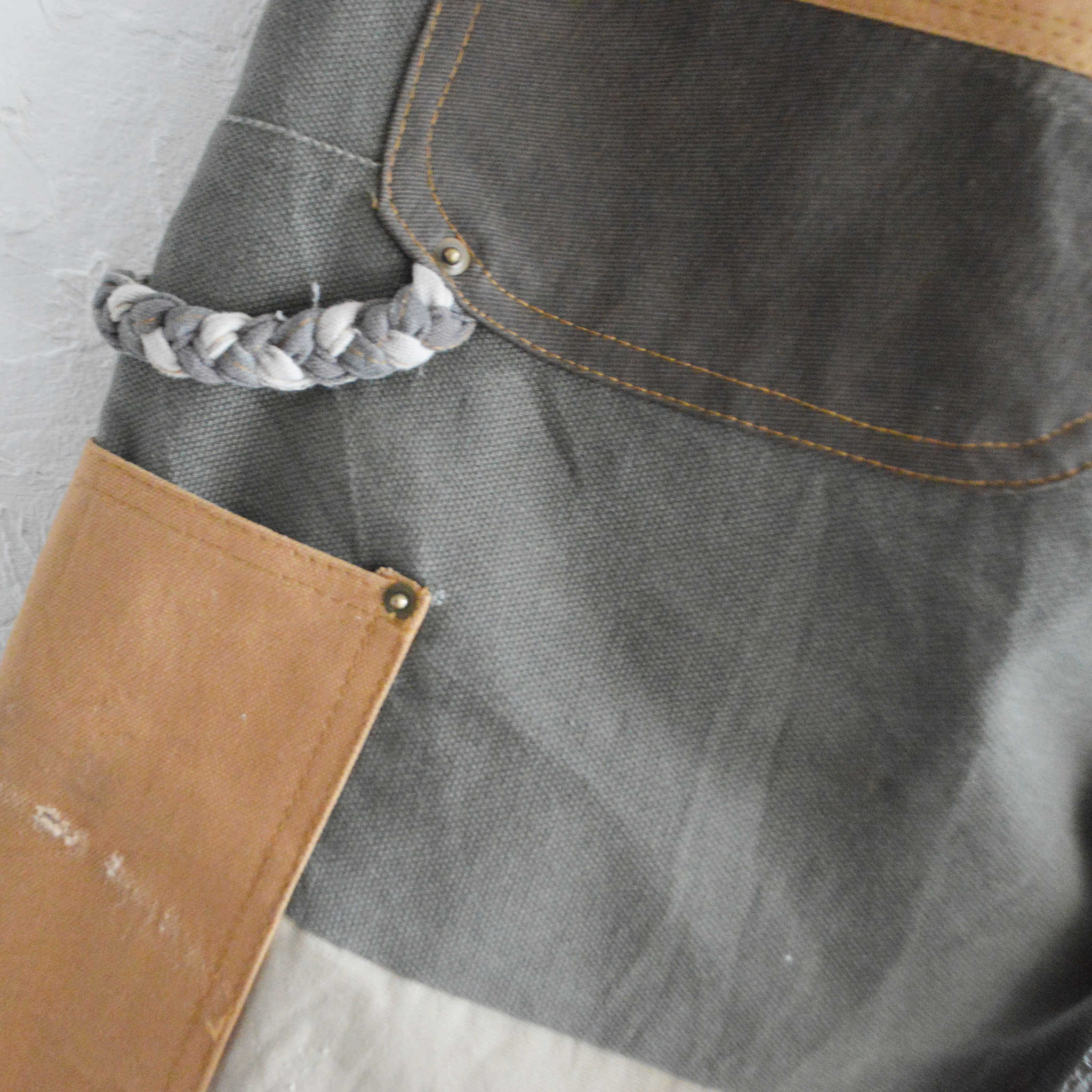 Nasngwam. ナスングワム / DAMAGE DOUBLE KNEE PANTS ダメージダブルニーパンツ Msize (BROWN ブラウン)