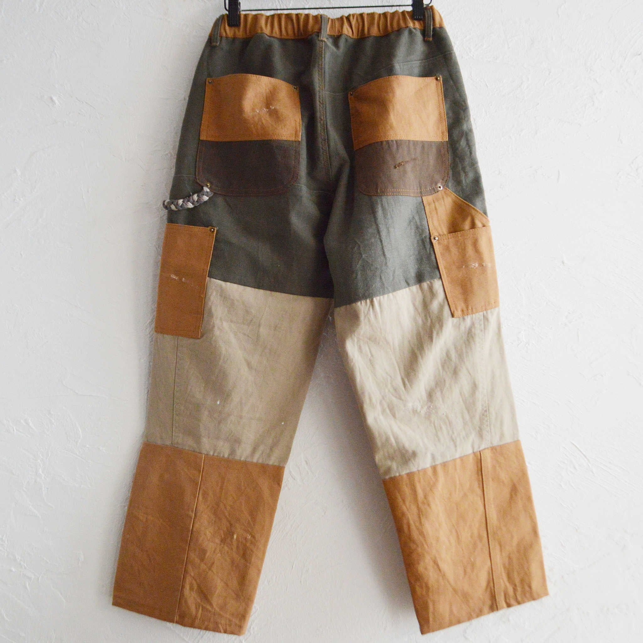 Nasngwam. ナスングワム / DAMAGE DOUBLE KNEE PANTS ダメージダブルニーパンツ Msize (BROWN ブラウン)