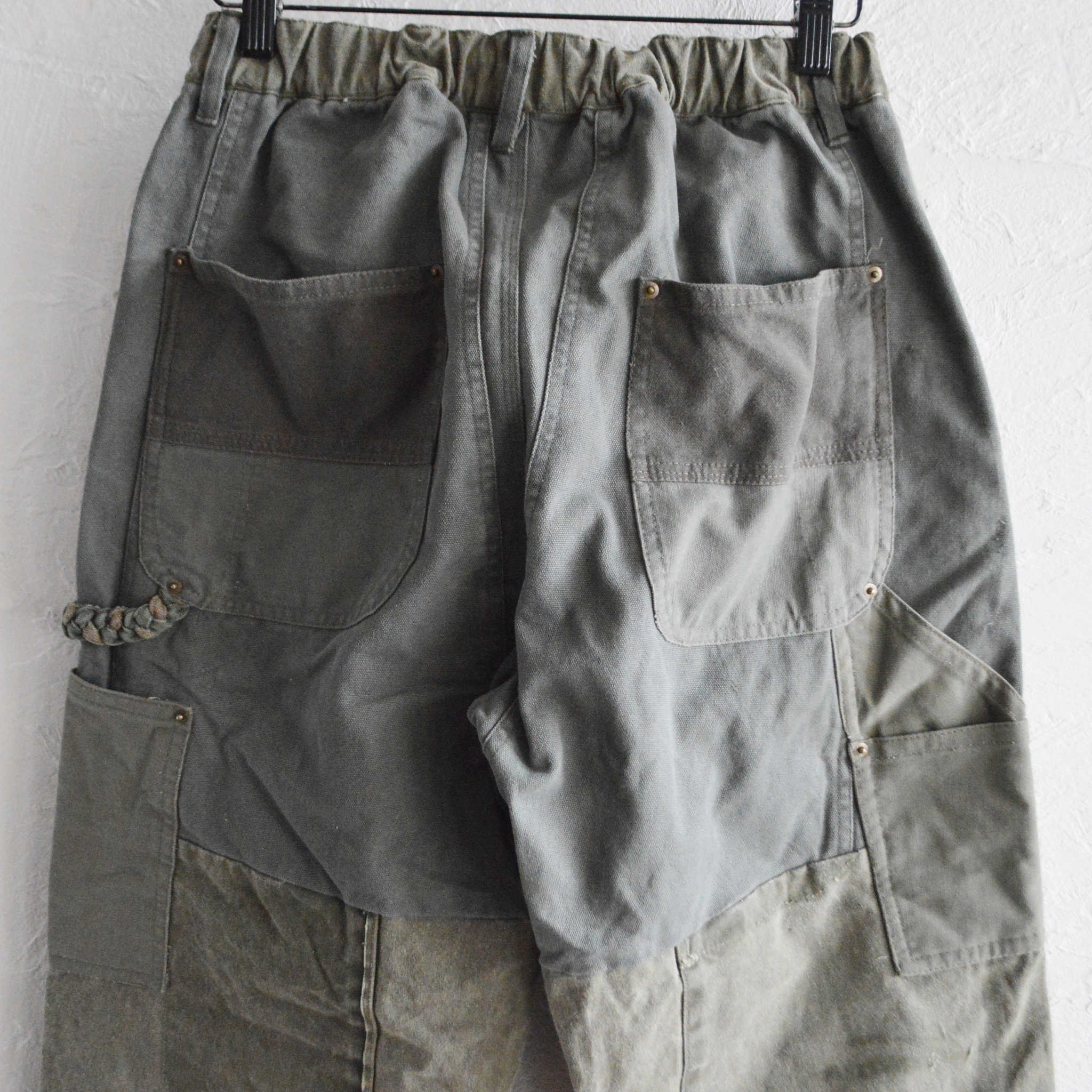 Nasngwam. ナスングワム / DAMAGE DOUBLE KNEE PANTS ダメージダブルニーパンツ Msize (OLIVE オリーブ)
