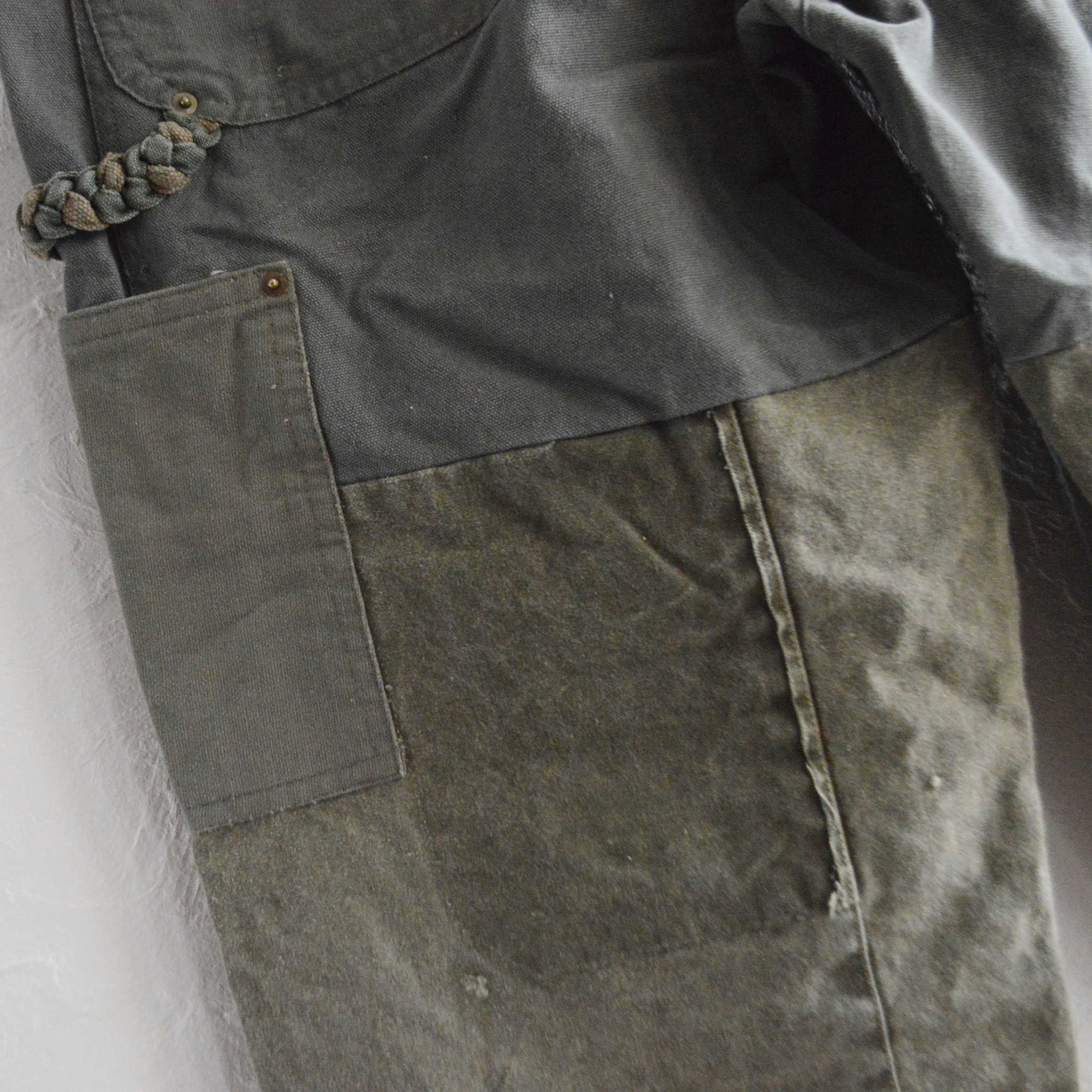 Nasngwam. ナスングワム / DAMAGE DOUBLE KNEE PANTS ダメージダブルニーパンツ Msize (OLIVE オリーブ)