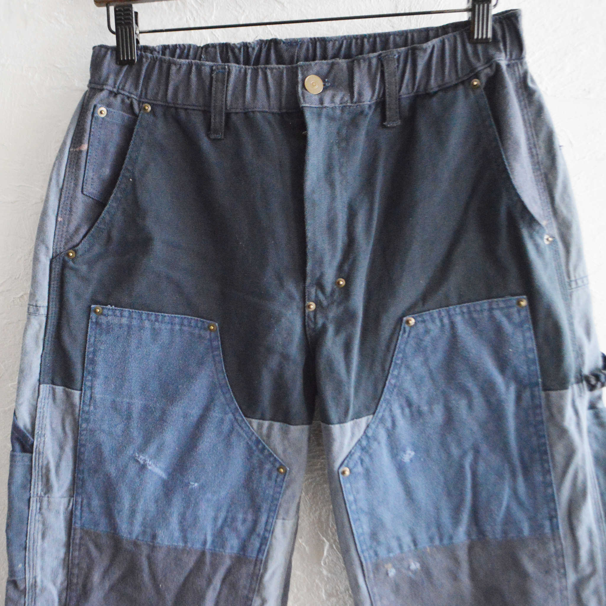 Nasngwam. ナスングワム / DAMAGE DOUBLE KNEE PANTS ダメージダブルニーパンツ Msize (NAVY ネイビー)